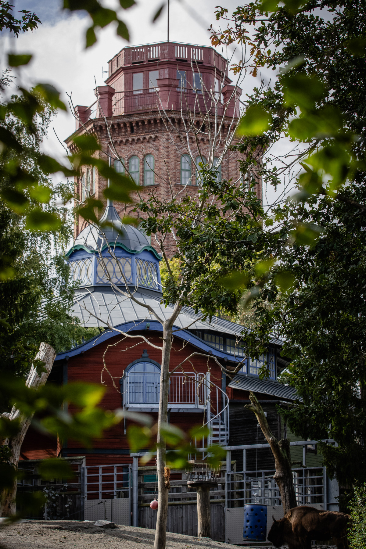 Bredablick, the 30-metre tall view tower that was built here in 1876, and was bought by Skansen founder Artur Hazelius.