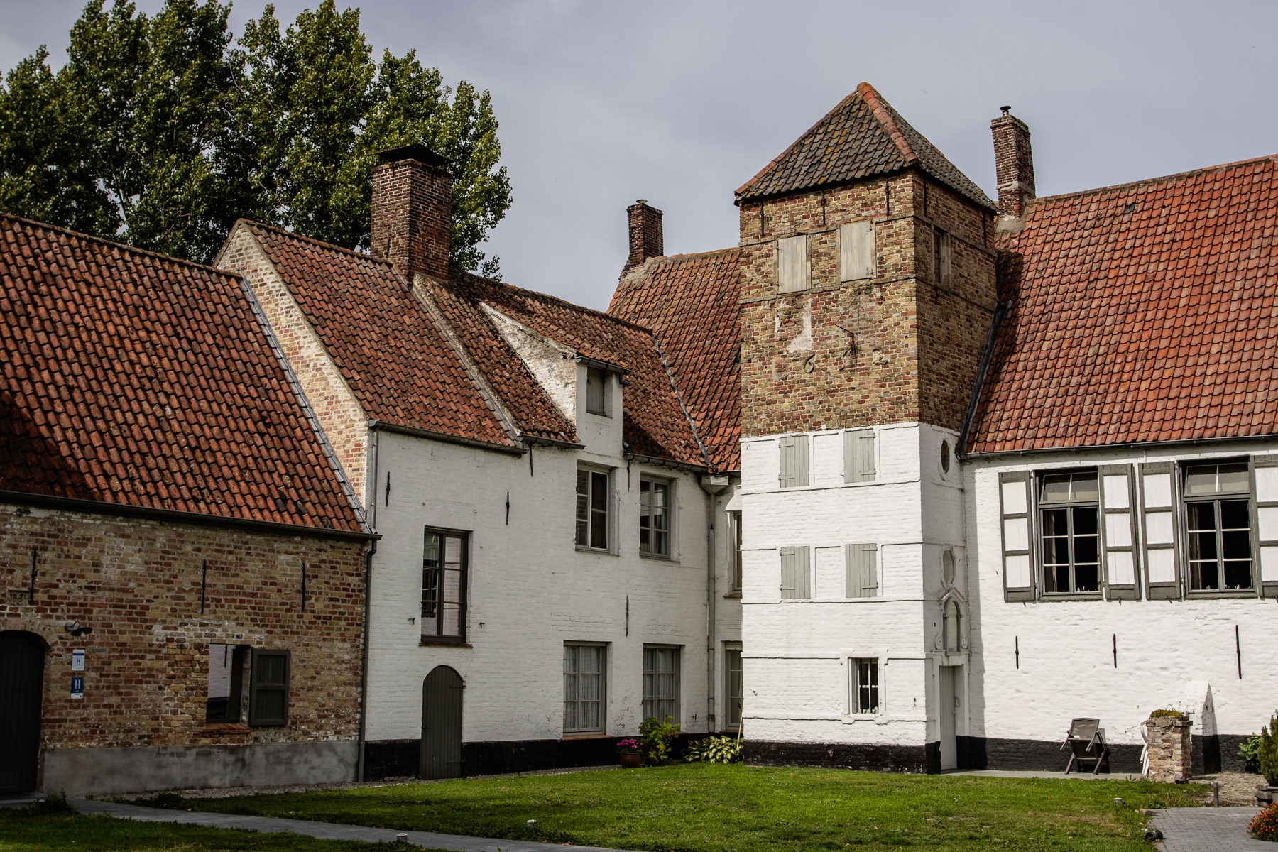 The newer buildings of the Ter Doest Abbey.