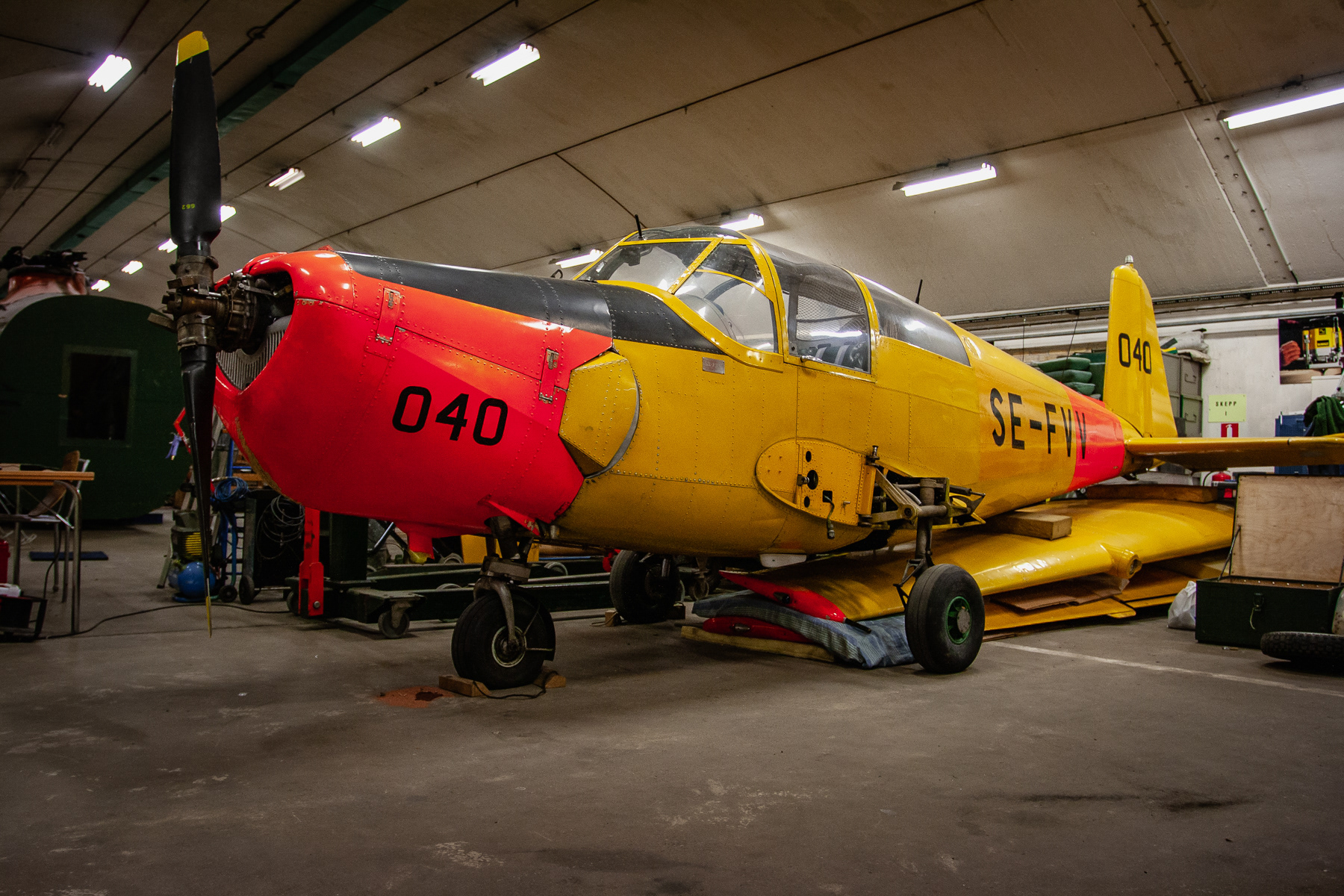 Saab 91B Safir with reg. nr. SE-FVV.