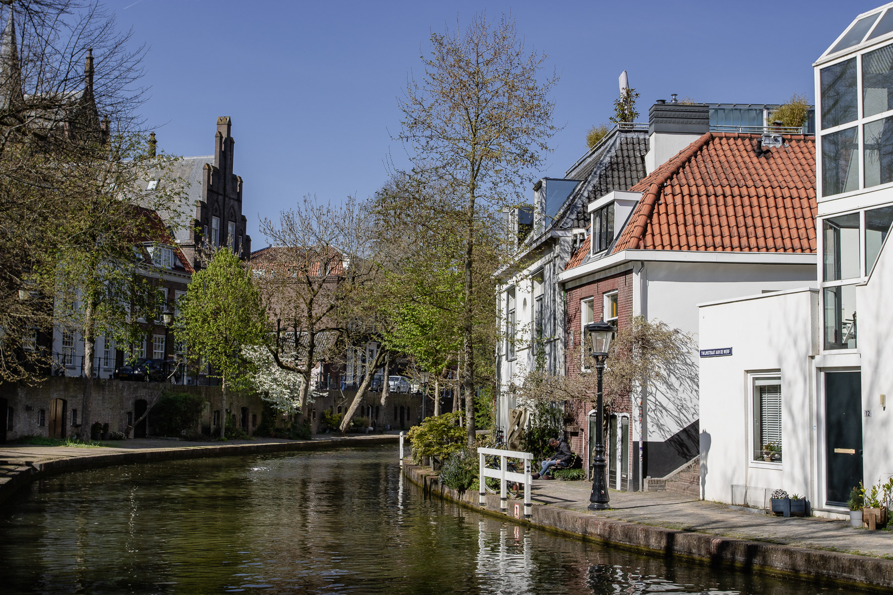 Further south the Oudegracht canal gets more quiet