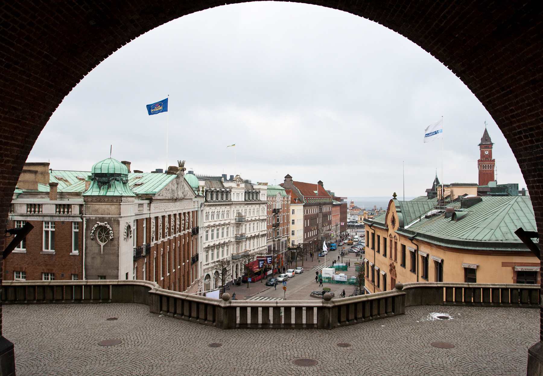 Gateway to the lower city, Helsingborg, March 2011.