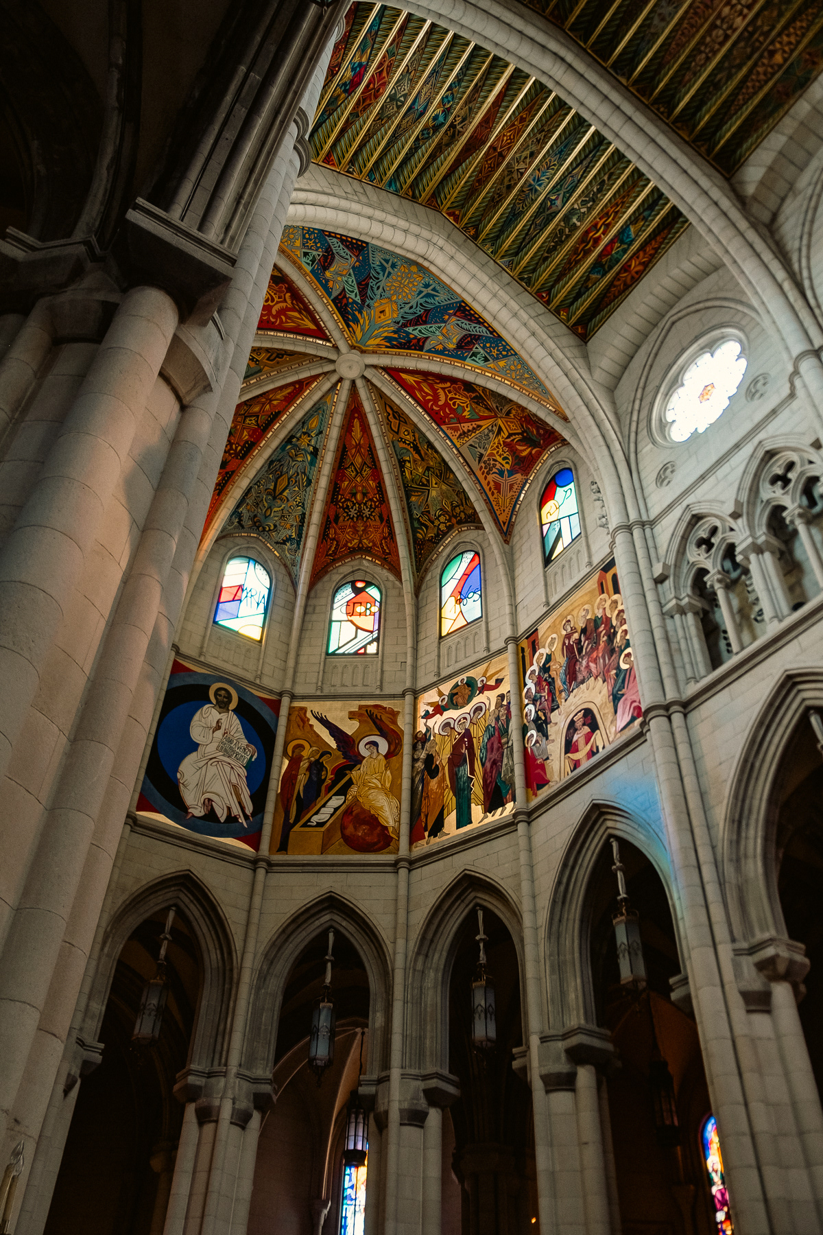 Relatively modern interior of the cathedral.