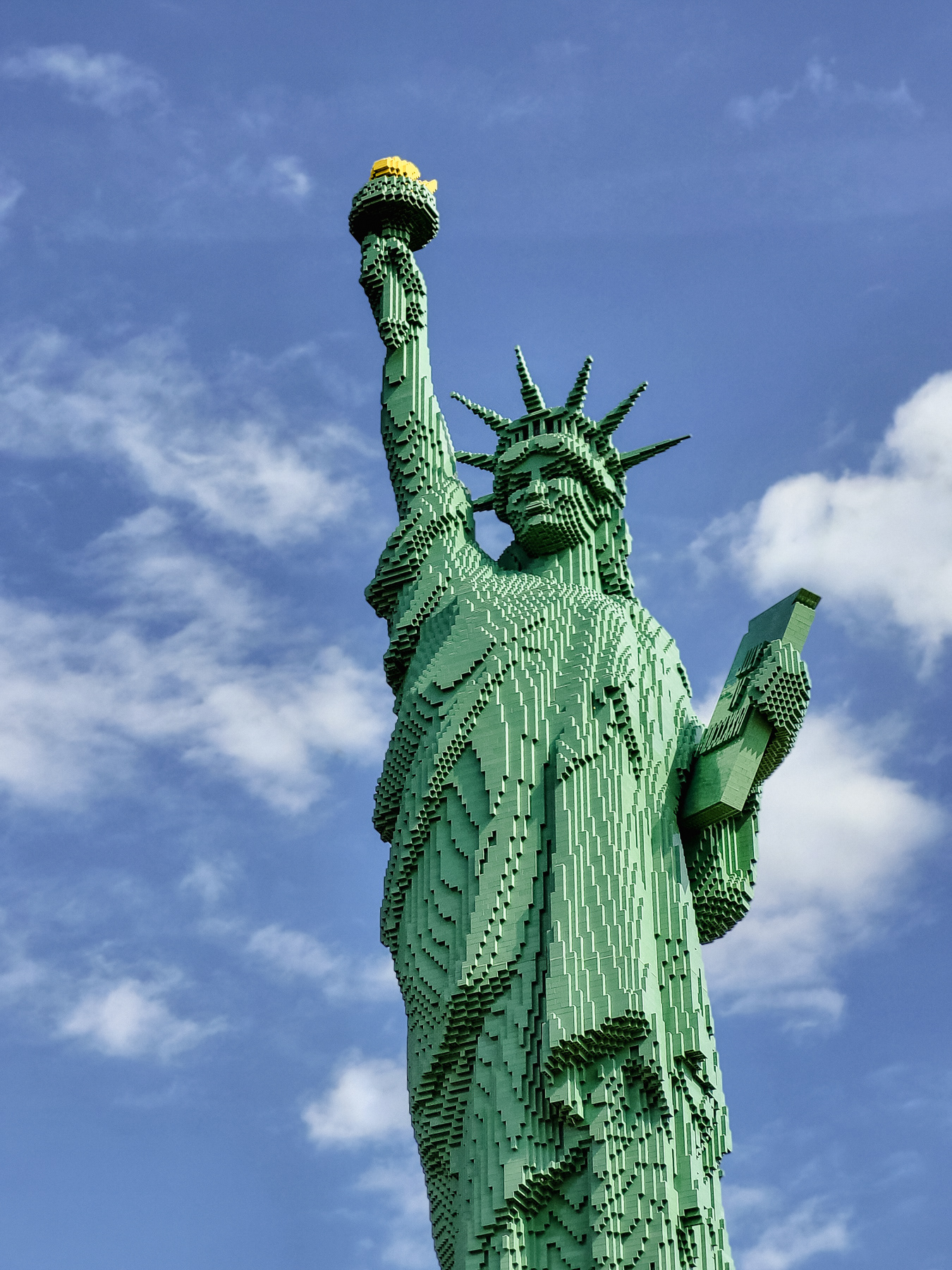 Lady Liberty in bricks