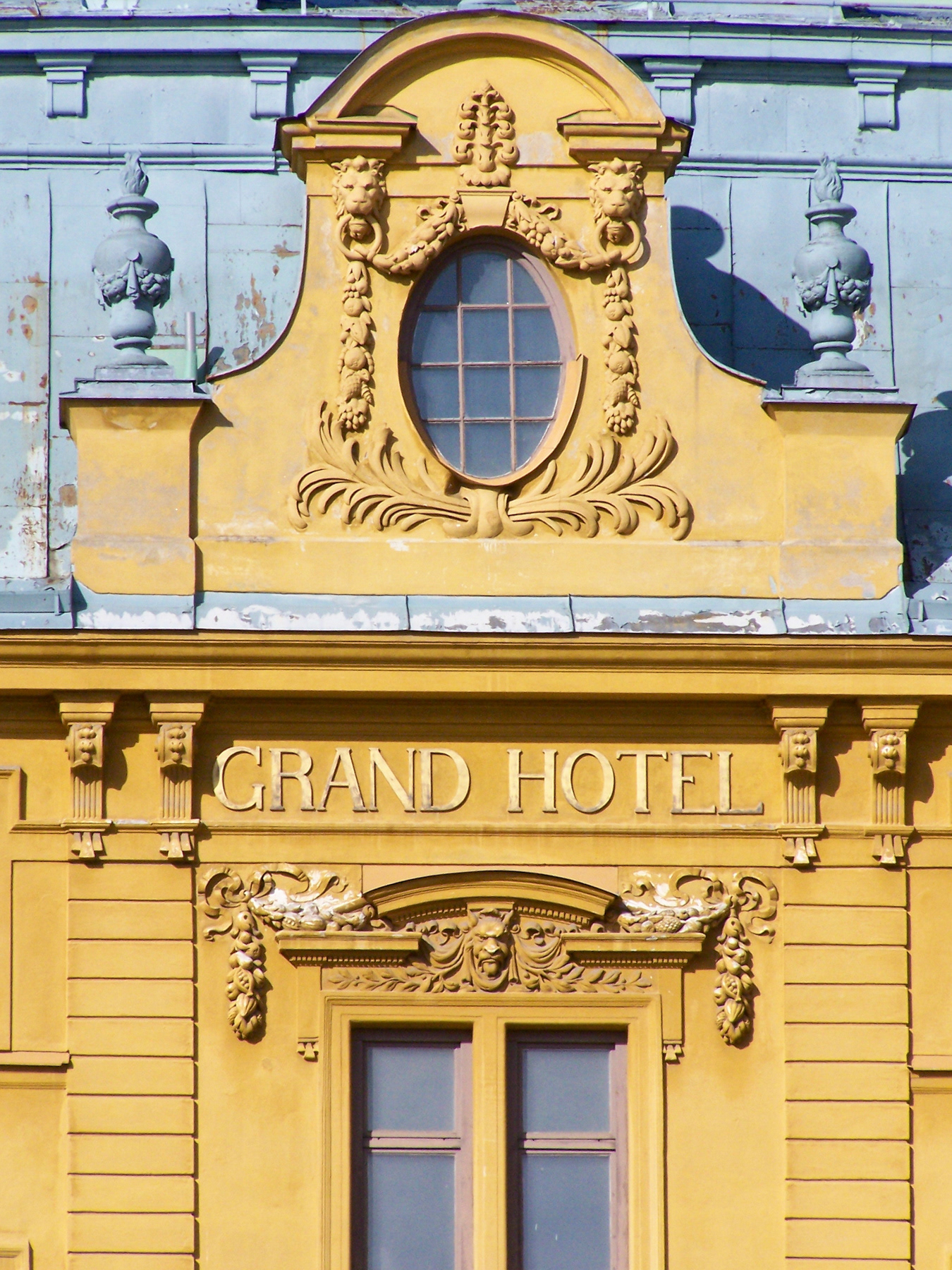 The facade of the Grand Hotel, September 2008.