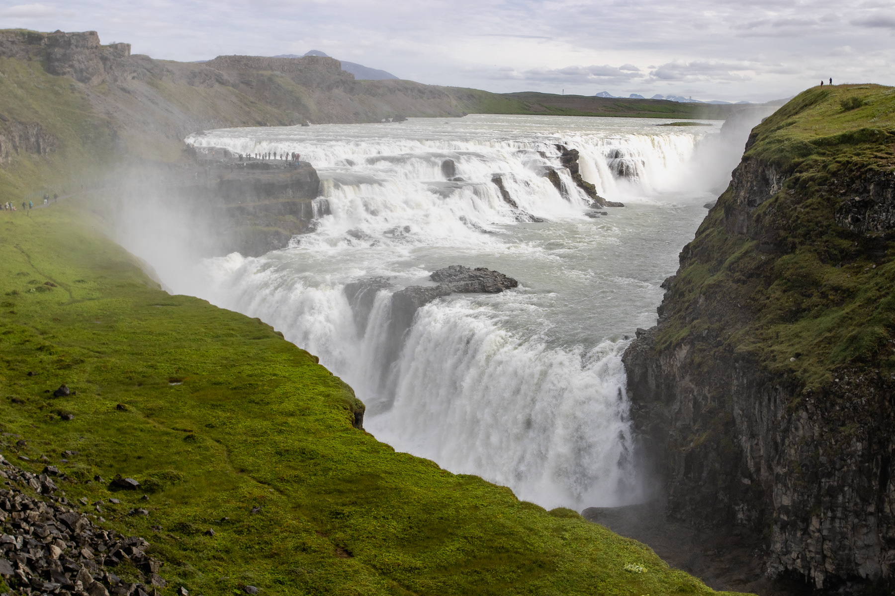 Gullfoss waterfall, Iceland, July 2025.