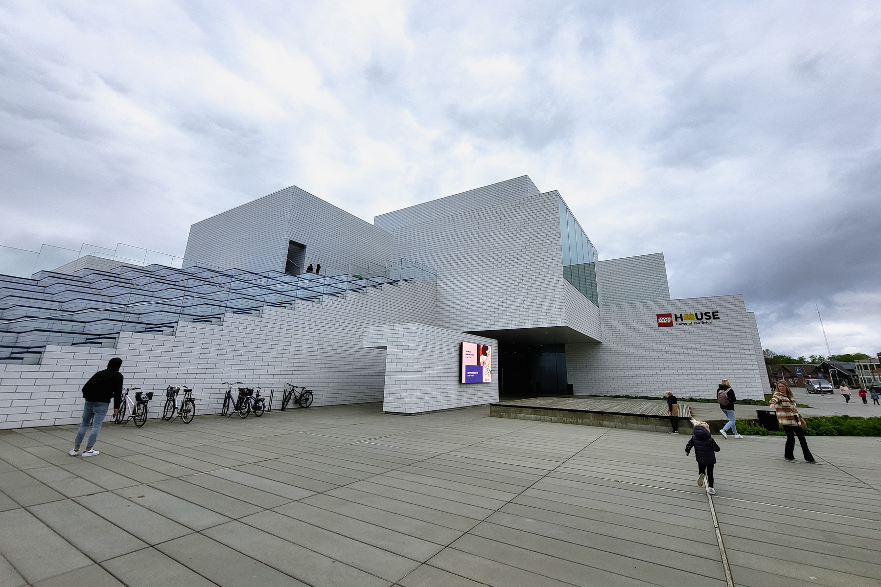 The Lego House in the centre of Billund.