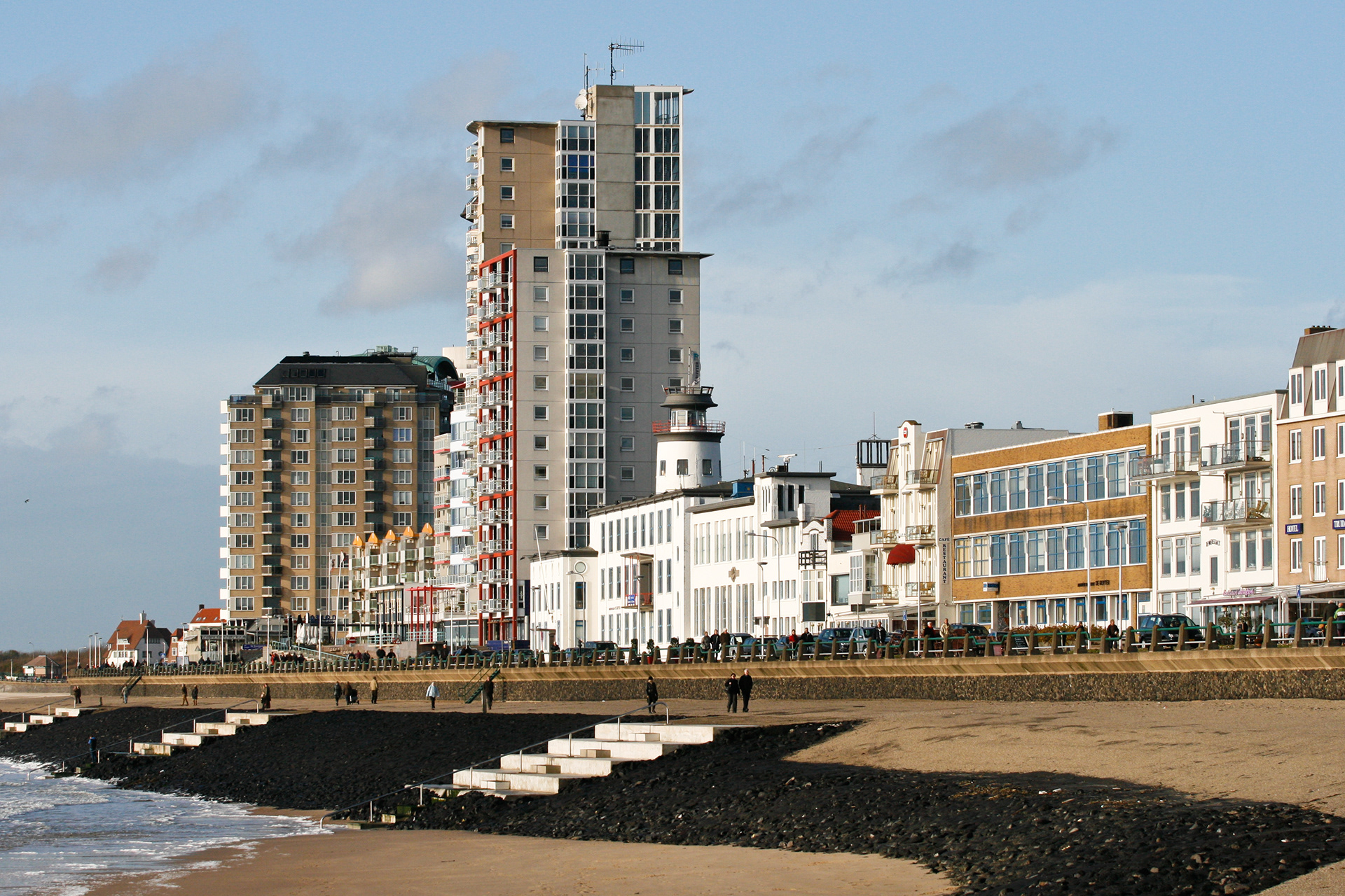 Close-up of the skyline of Vlissingen