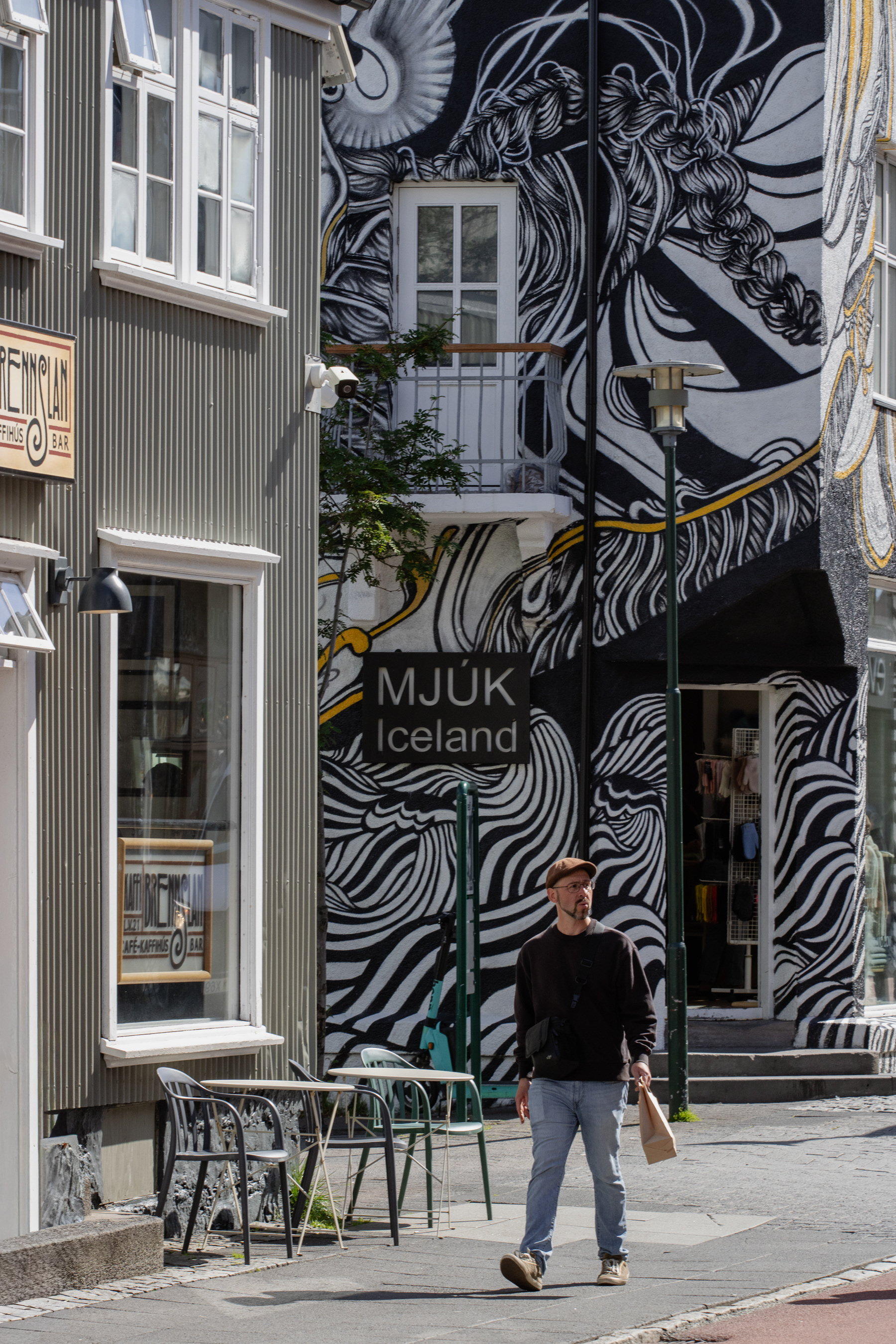Skólavörðustígur main street and Mjuk Iceland.