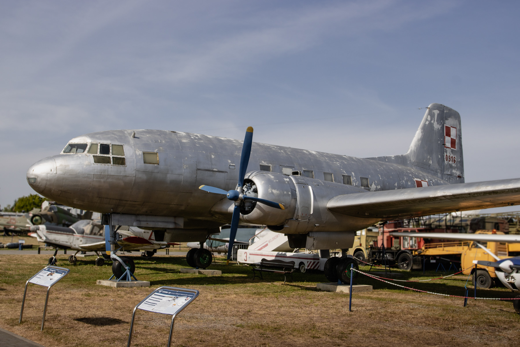Ilyushin IL-14P, NATO callsign Crate, nr. 0916 at Muzeum Sił Powietrznych w Dęblinie (Aviation Museum in Deblin), Poland. The type served the Polish Air Force transport fleet between 1956 and 1991.