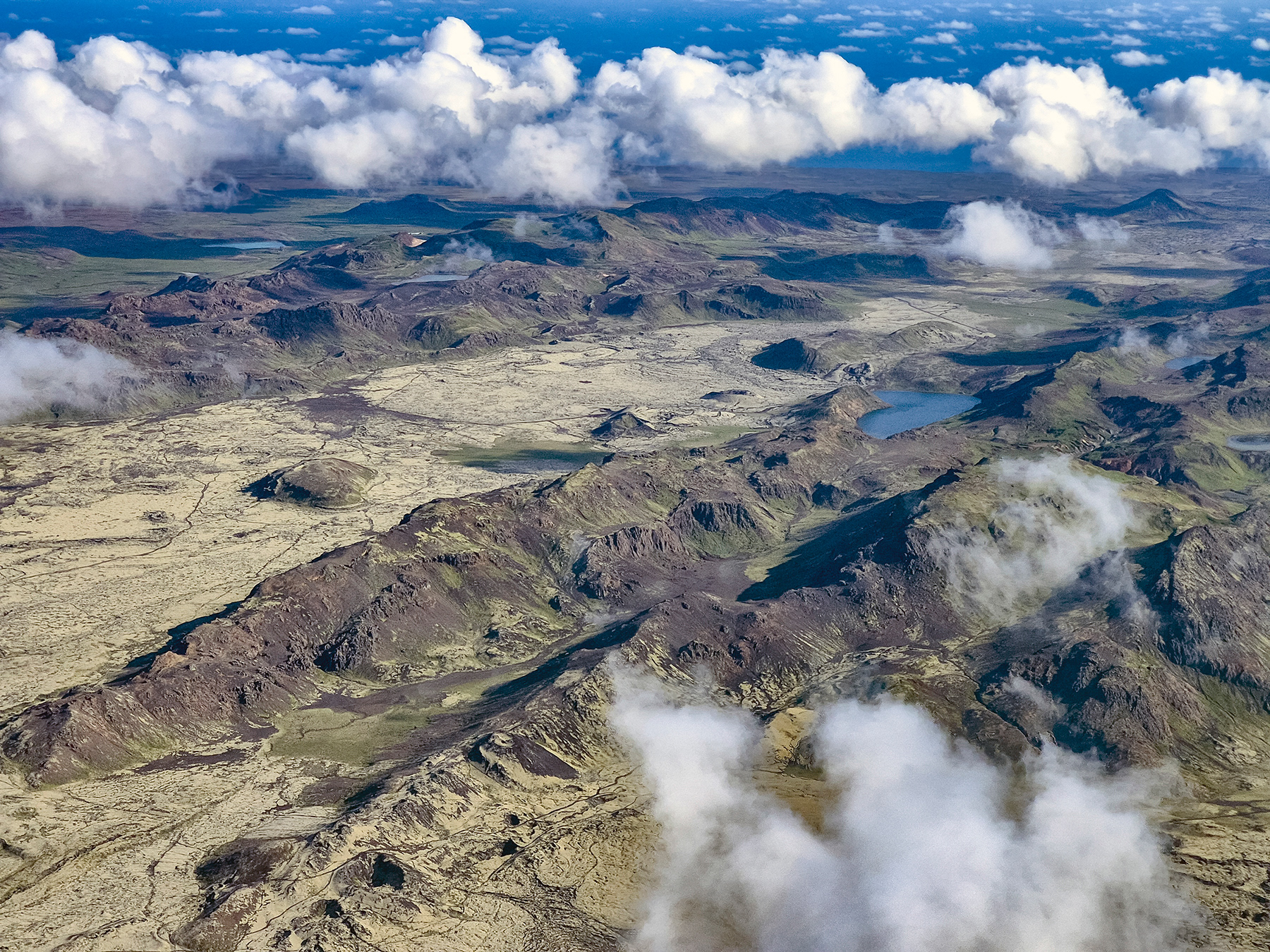 The Trölladyngja hills on the Reykjanes Peninsula (Suðurnes), Iceland