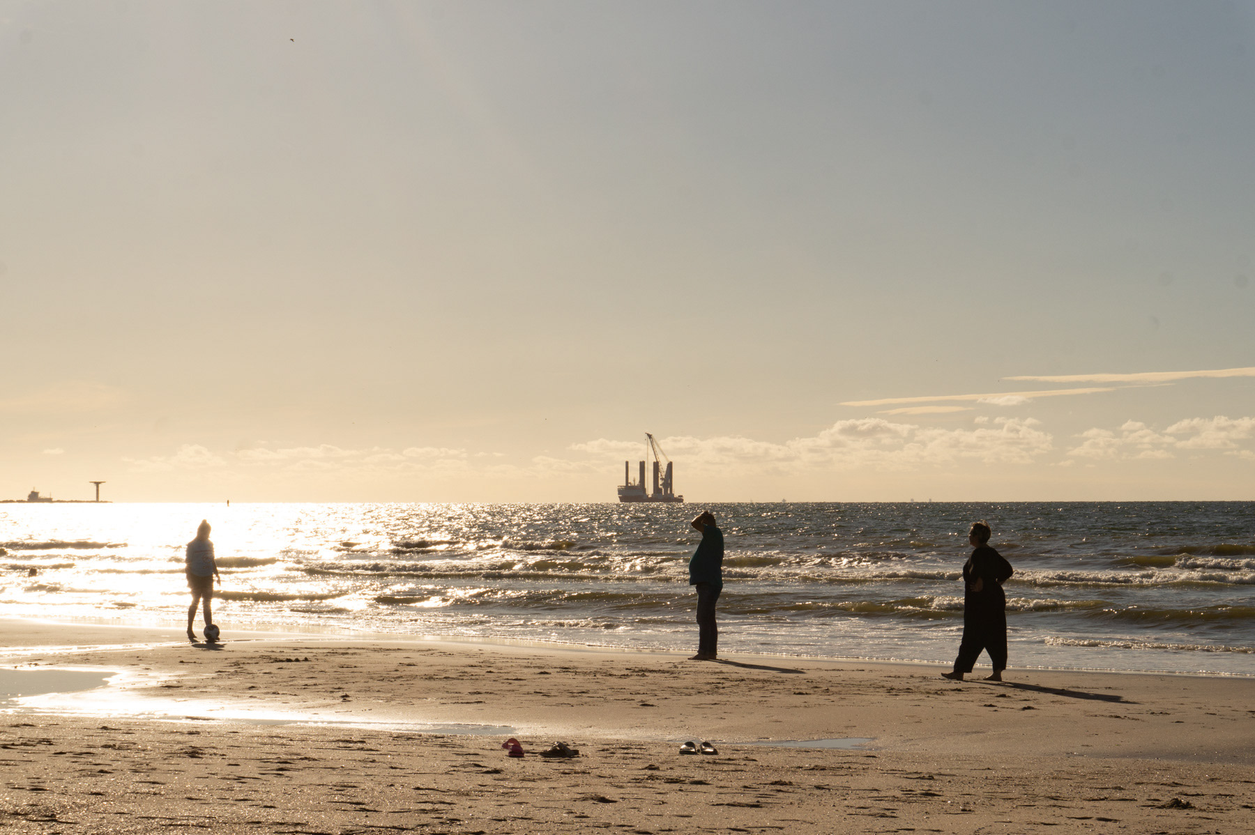 Sunset at Hoek van Holland beach, July 2020.