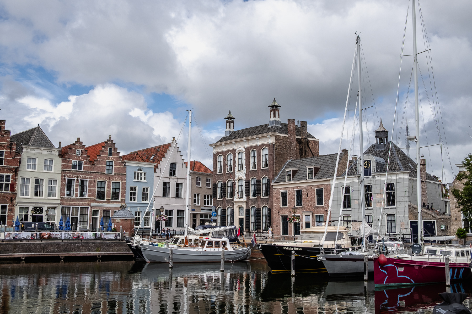 The city harbour of Goes, August 2023.