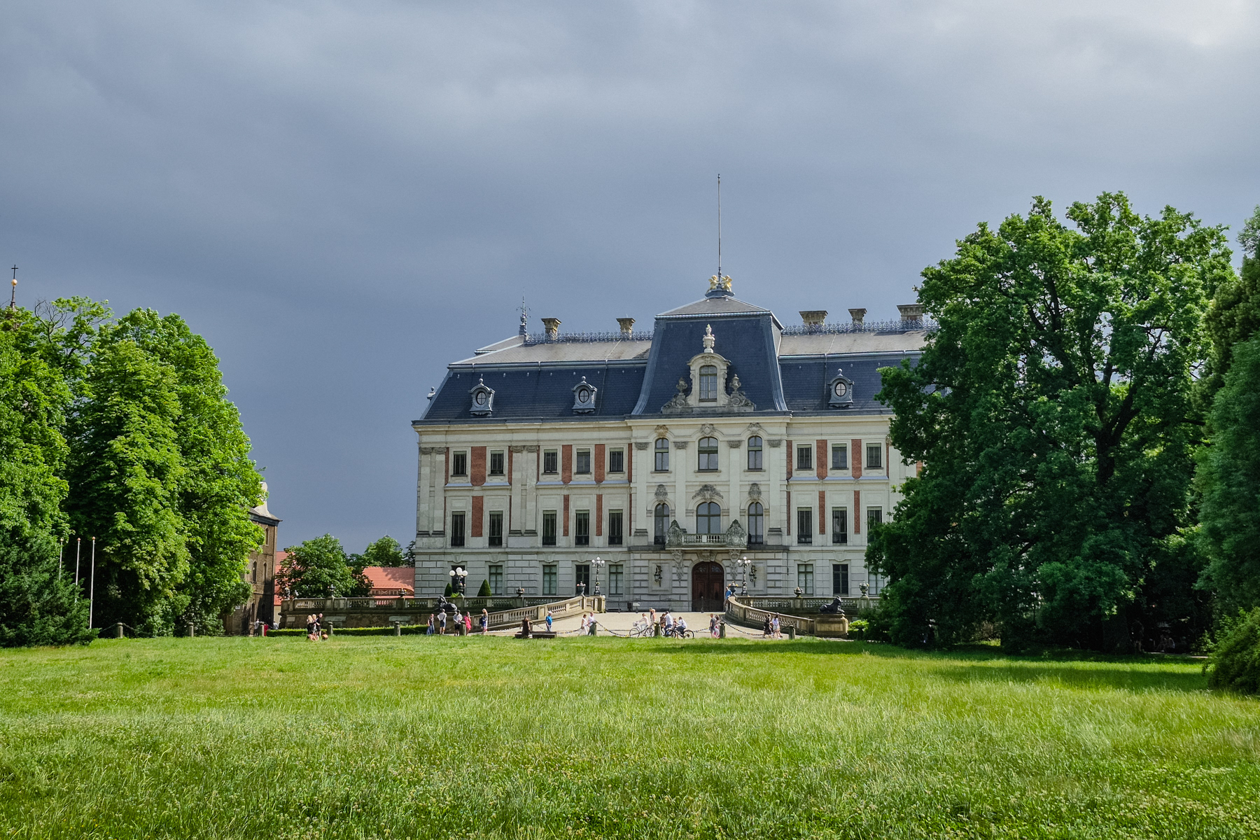 Front side of Pszczyna Castle