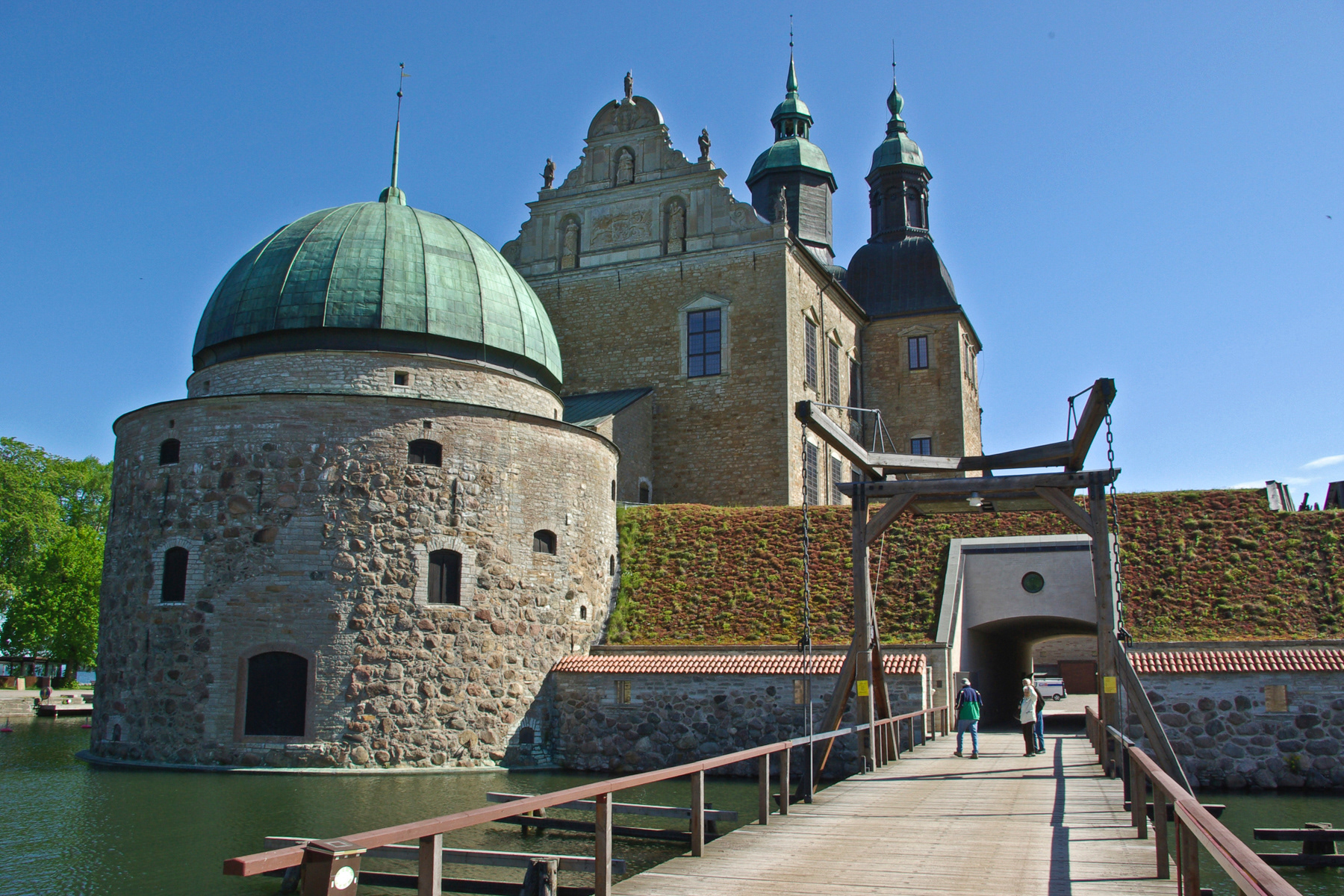 Vadstena Slott (castle), at lake Vättern, Östergötland, Sweden (Sverige), May 2007.