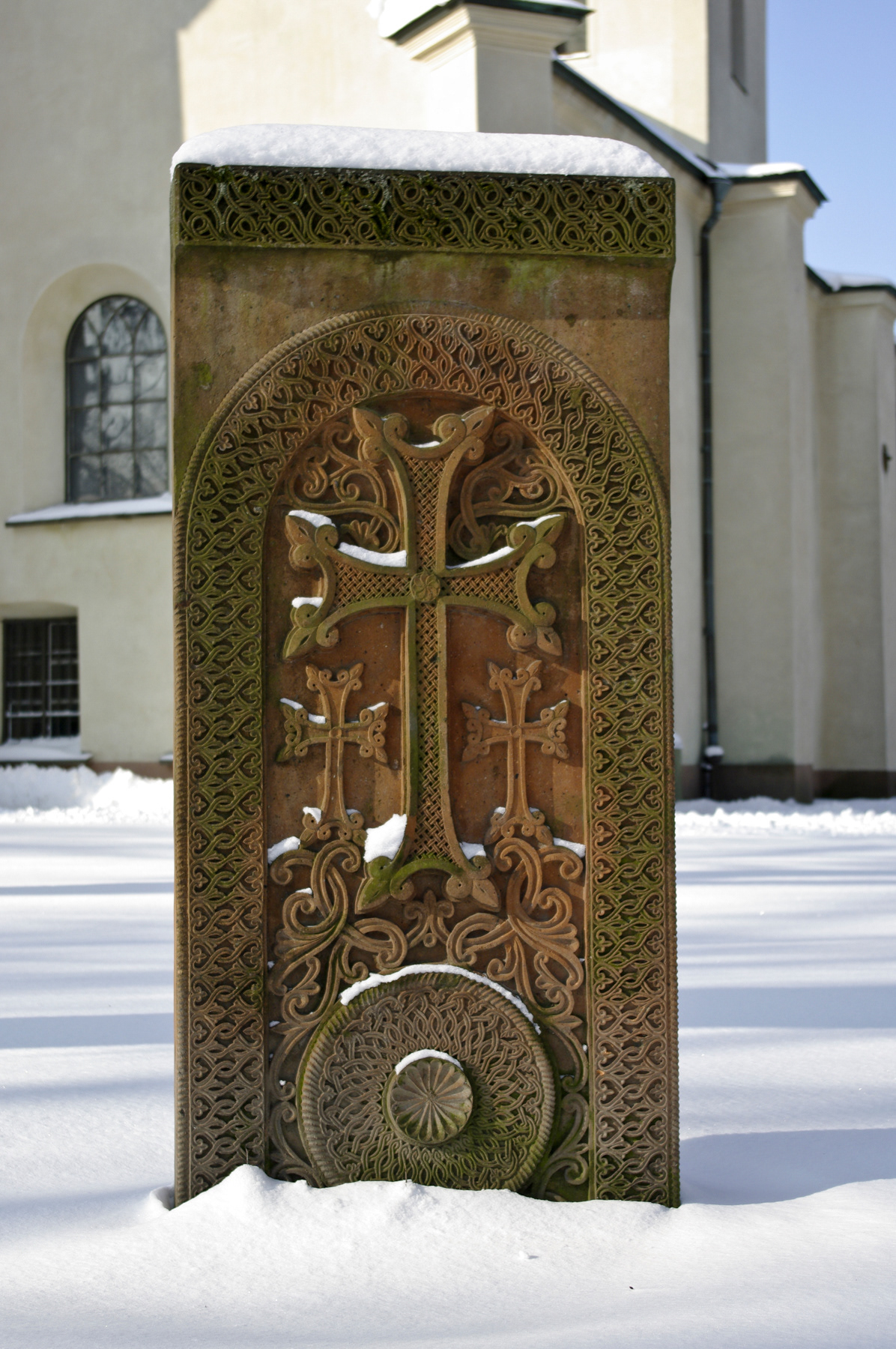 In front of the Holy Trinity Church, March 2008.