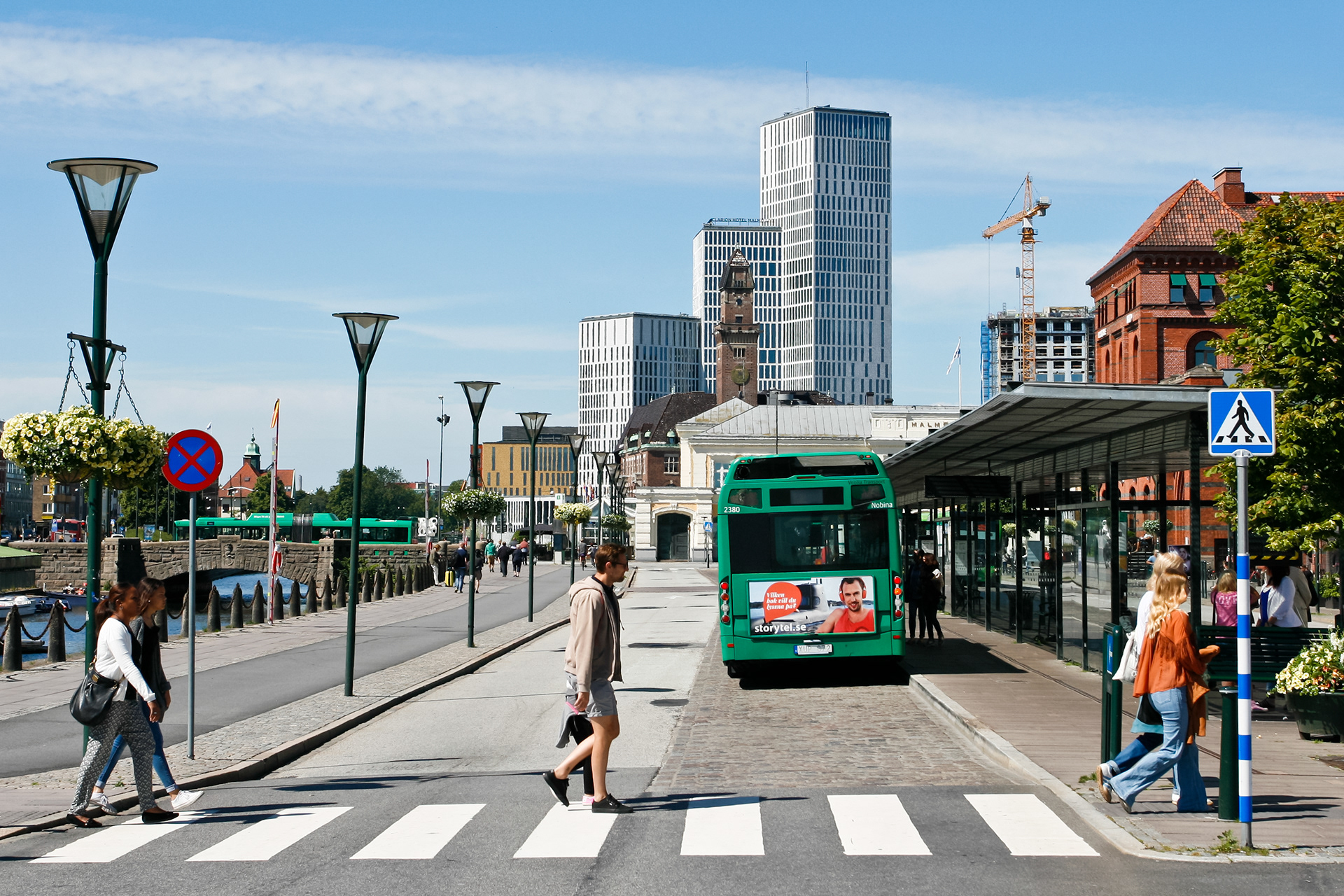 Towering 85 metres (278 feet) with 25 floors is the centre piece of the Malmö Live area, the Clarion Hotel & Congress.