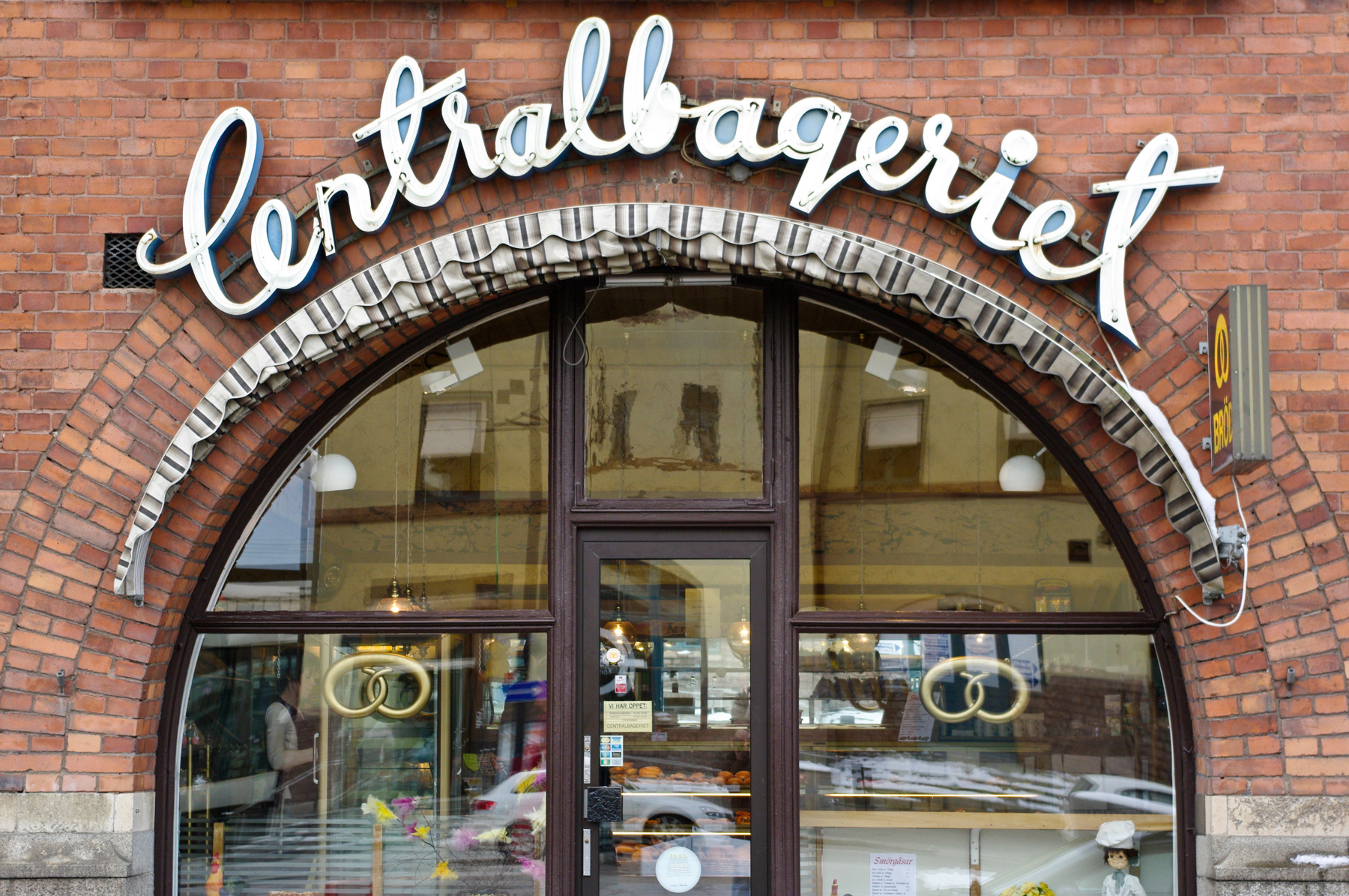 The Central Bakery opposite of the Gävle Railway Station, March 2008.