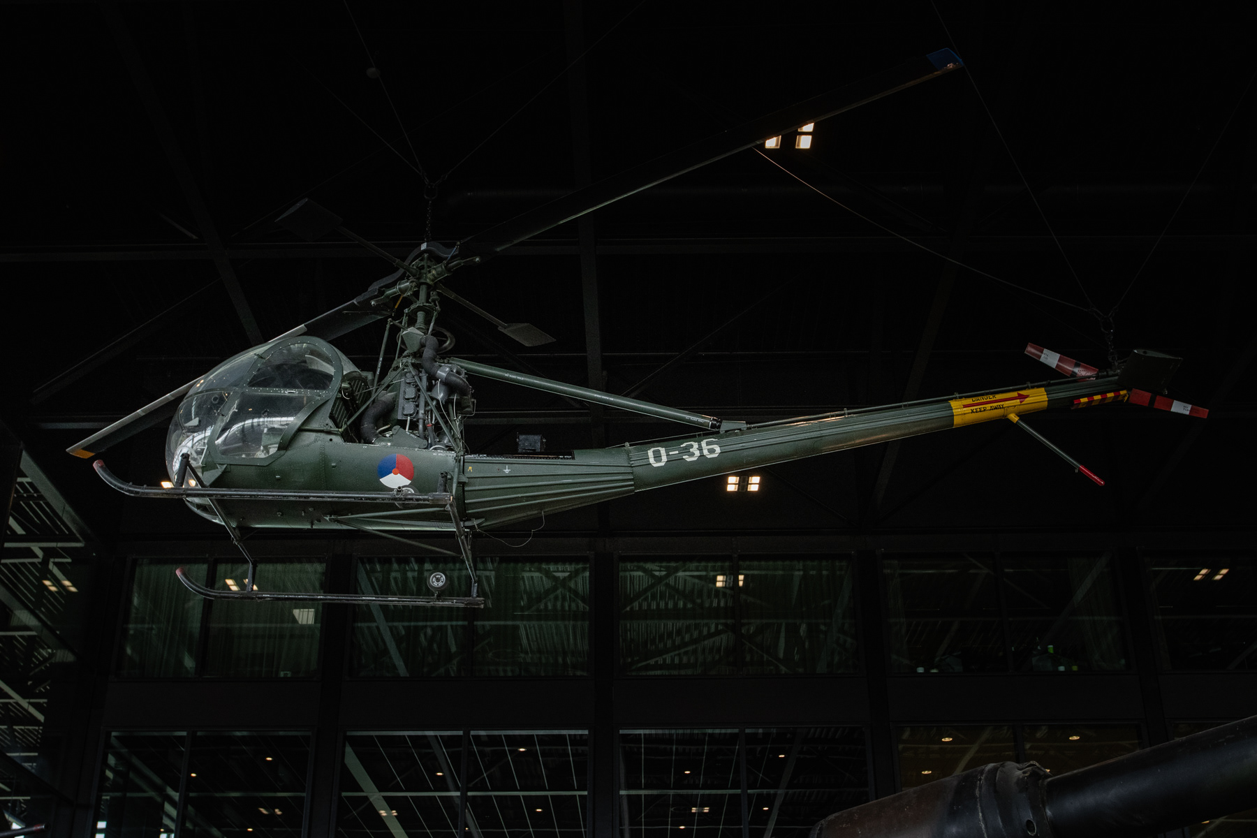 Royal Netherlands Army Aviation Hiller OH-23C Raven (UH-12C) (O-36) at the National Military Museum, Soesterberg, the Netherlands