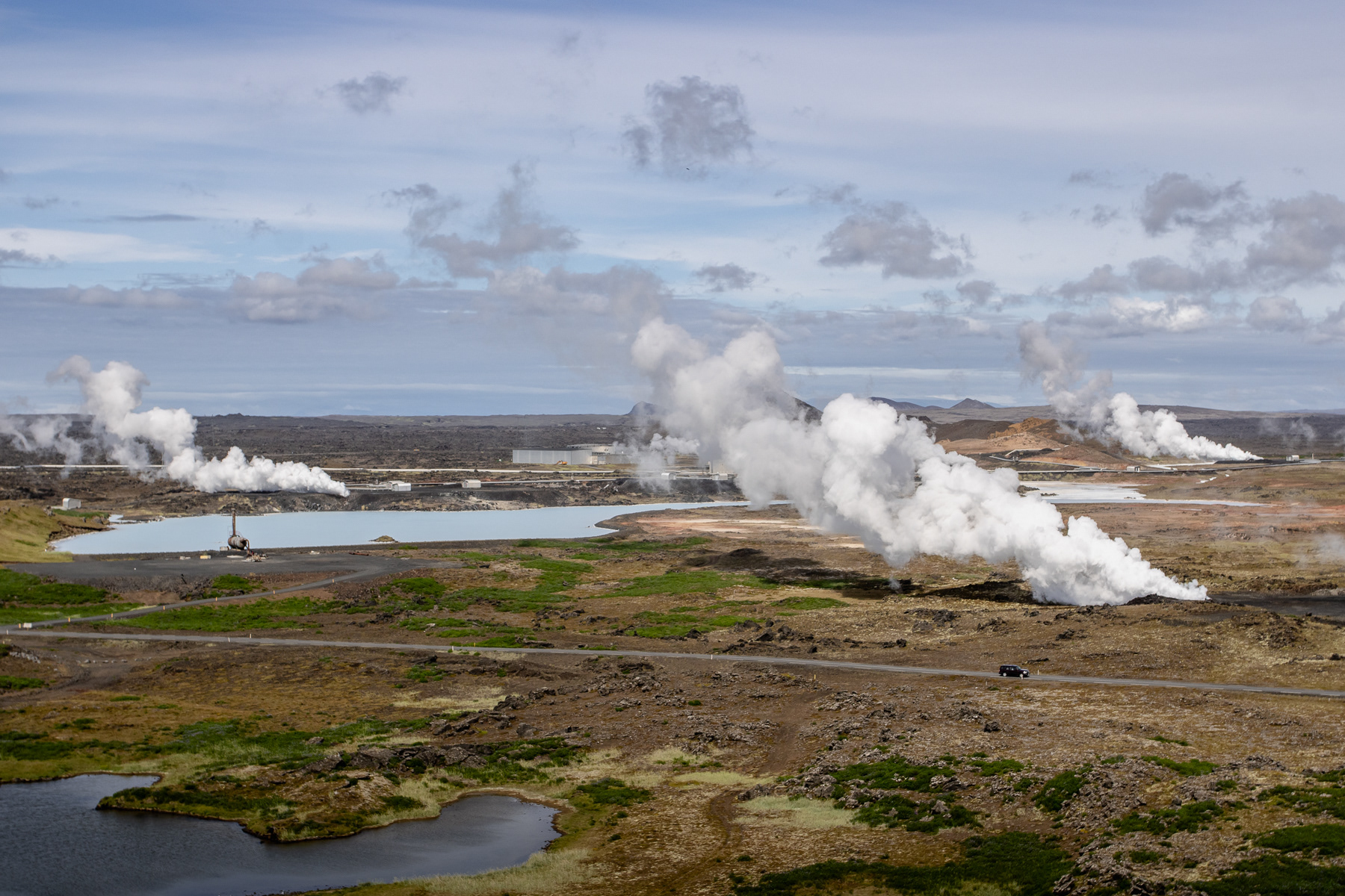 Reykjanes peninsula (Suðurnes) geothermal area and power plant, Iceland