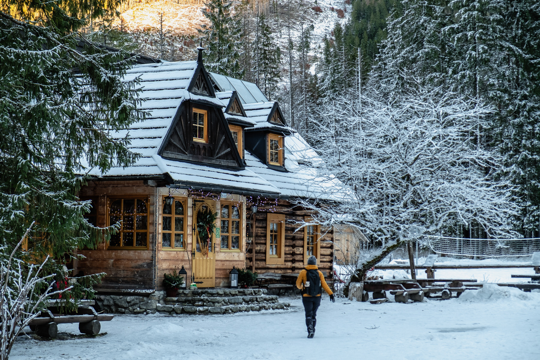 Schronisko w Dolinie Roztoki, December 2025.