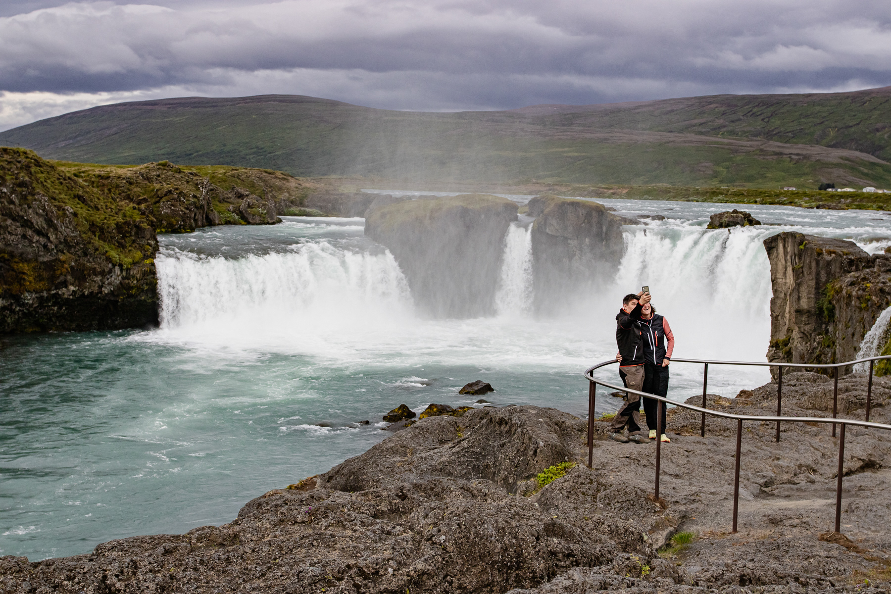 Goðafoss waterfall, July 2025