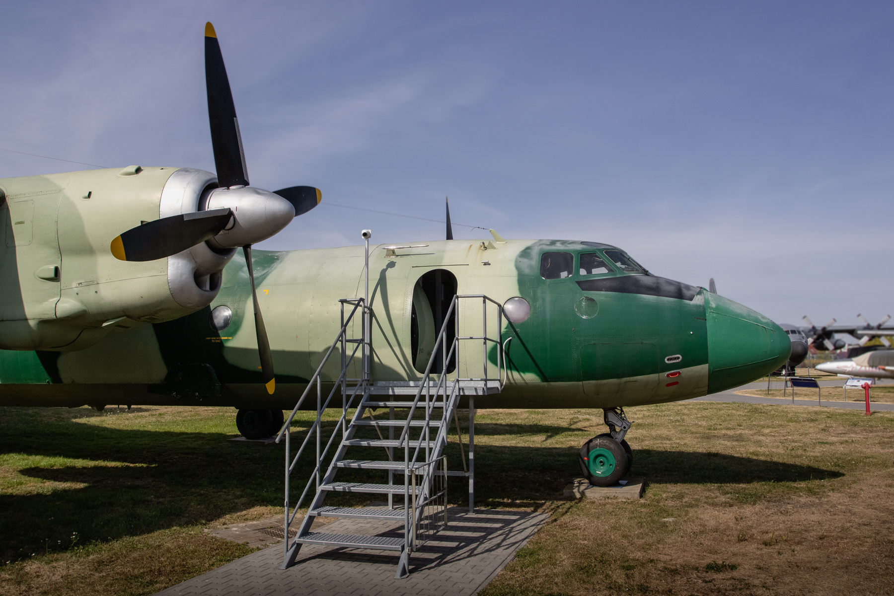 And once you step out of the airlifter, the stroll across the premises begins.