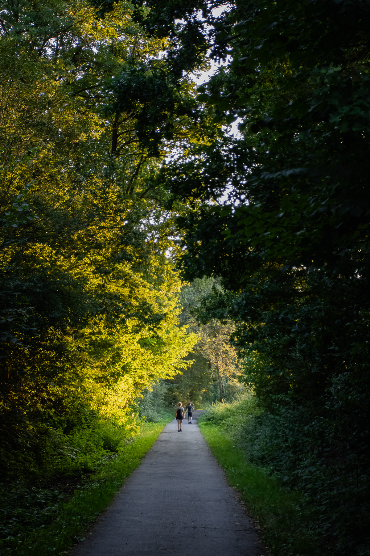 Walking from darknes into the light.