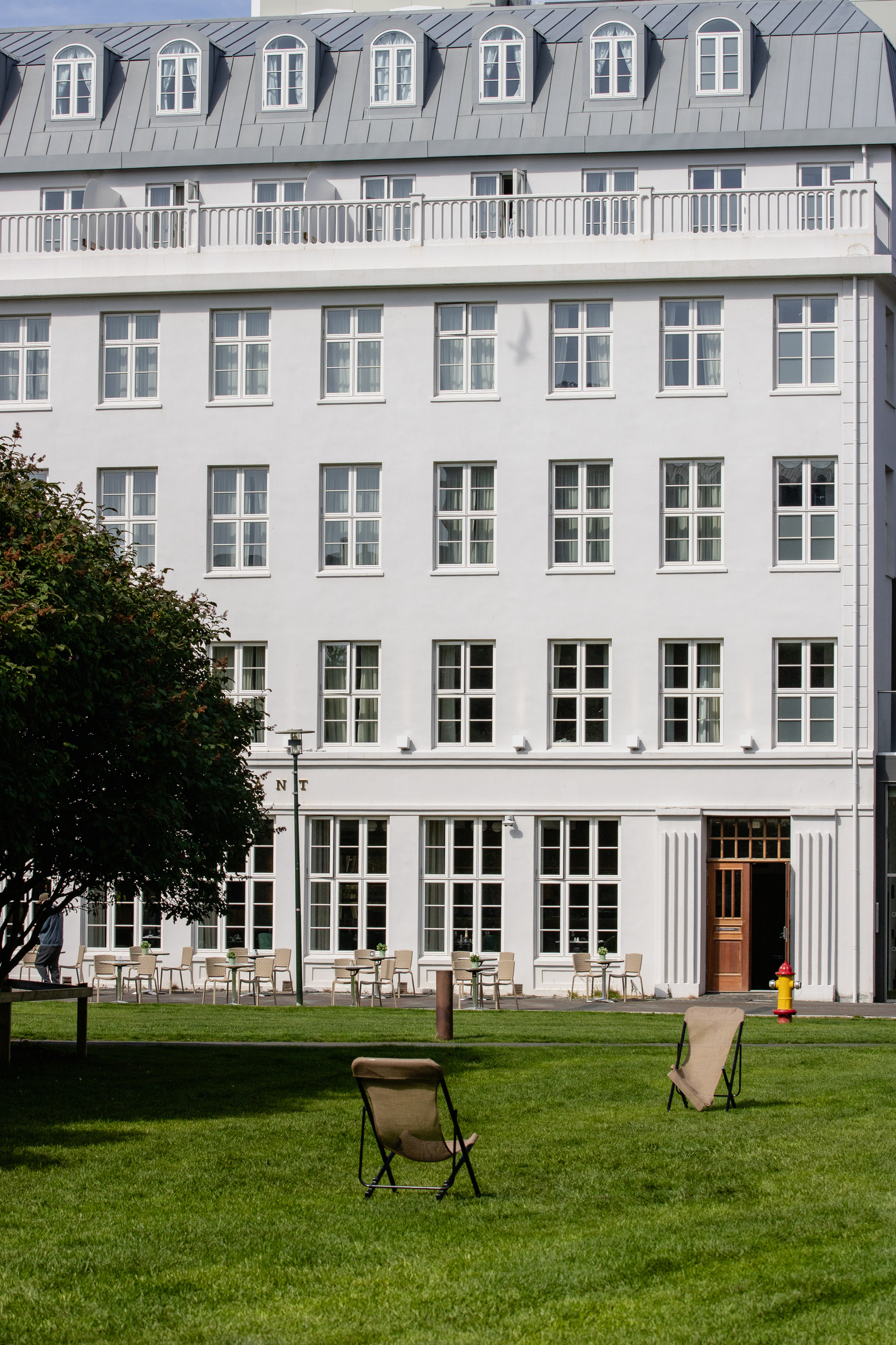 The Iceland Parliament Hotel at Austurvöllur square.