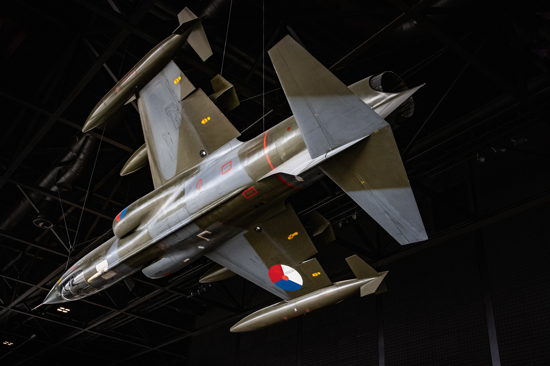 Royal Netherlands Air Force Lockheed F-104G Starfighter at the National Military Museum, Soesterberg, the Netherlands