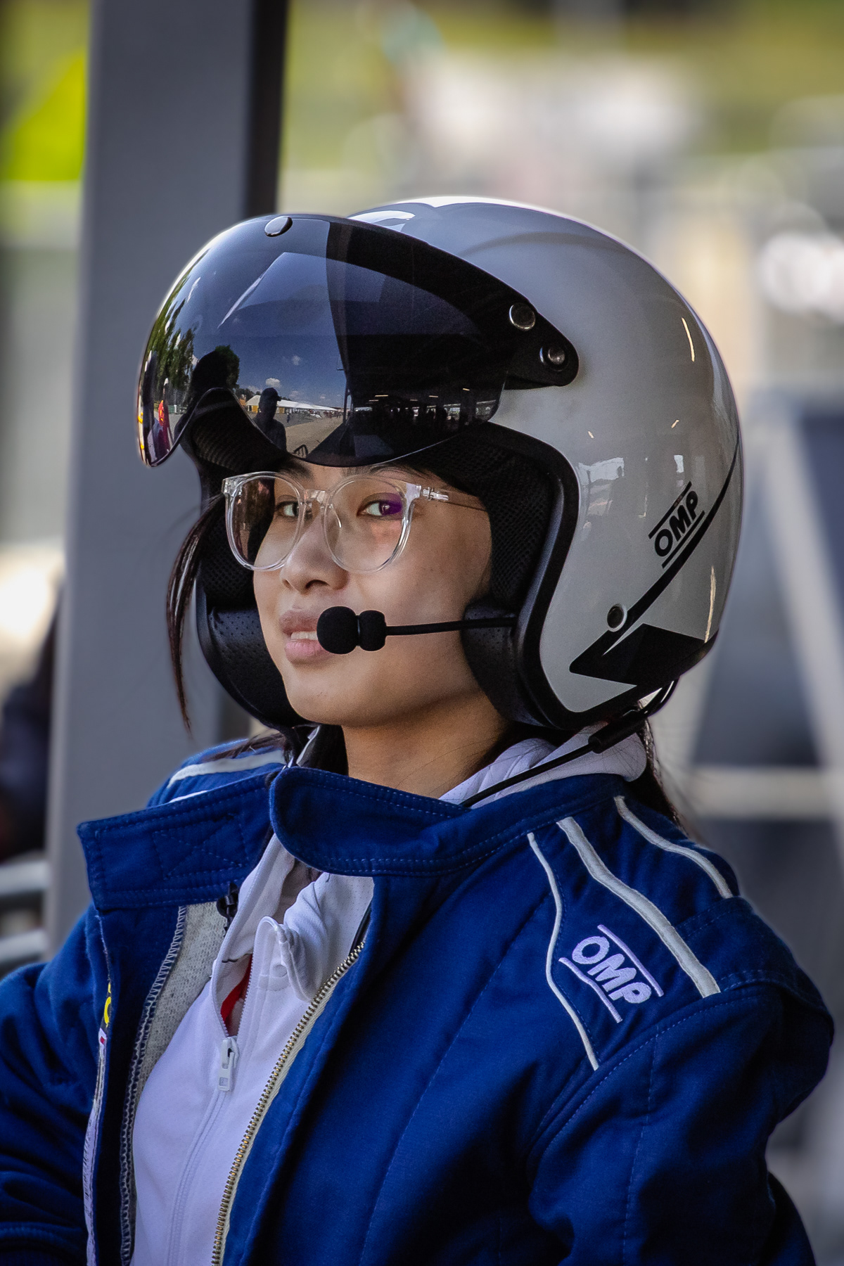 A young female driver.