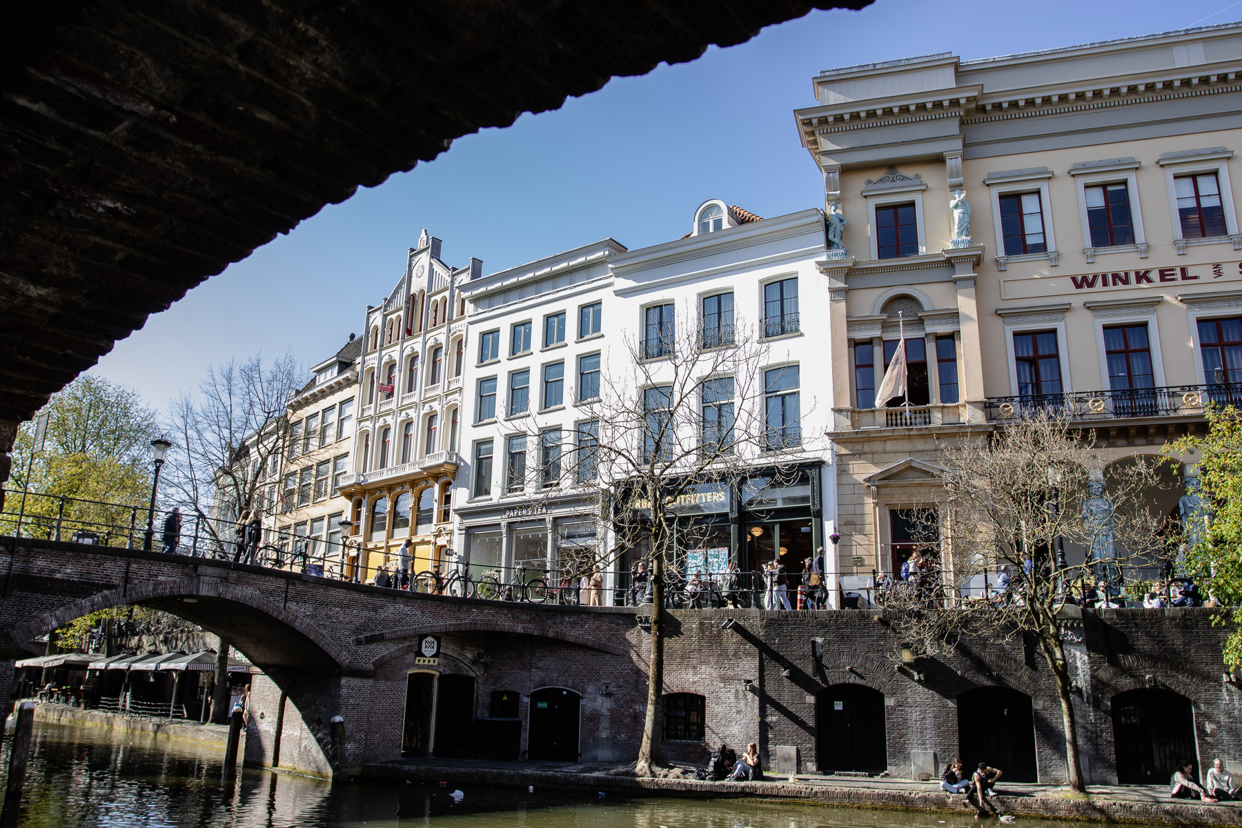 The Oudegracht canal with the Winkel van Sinkel