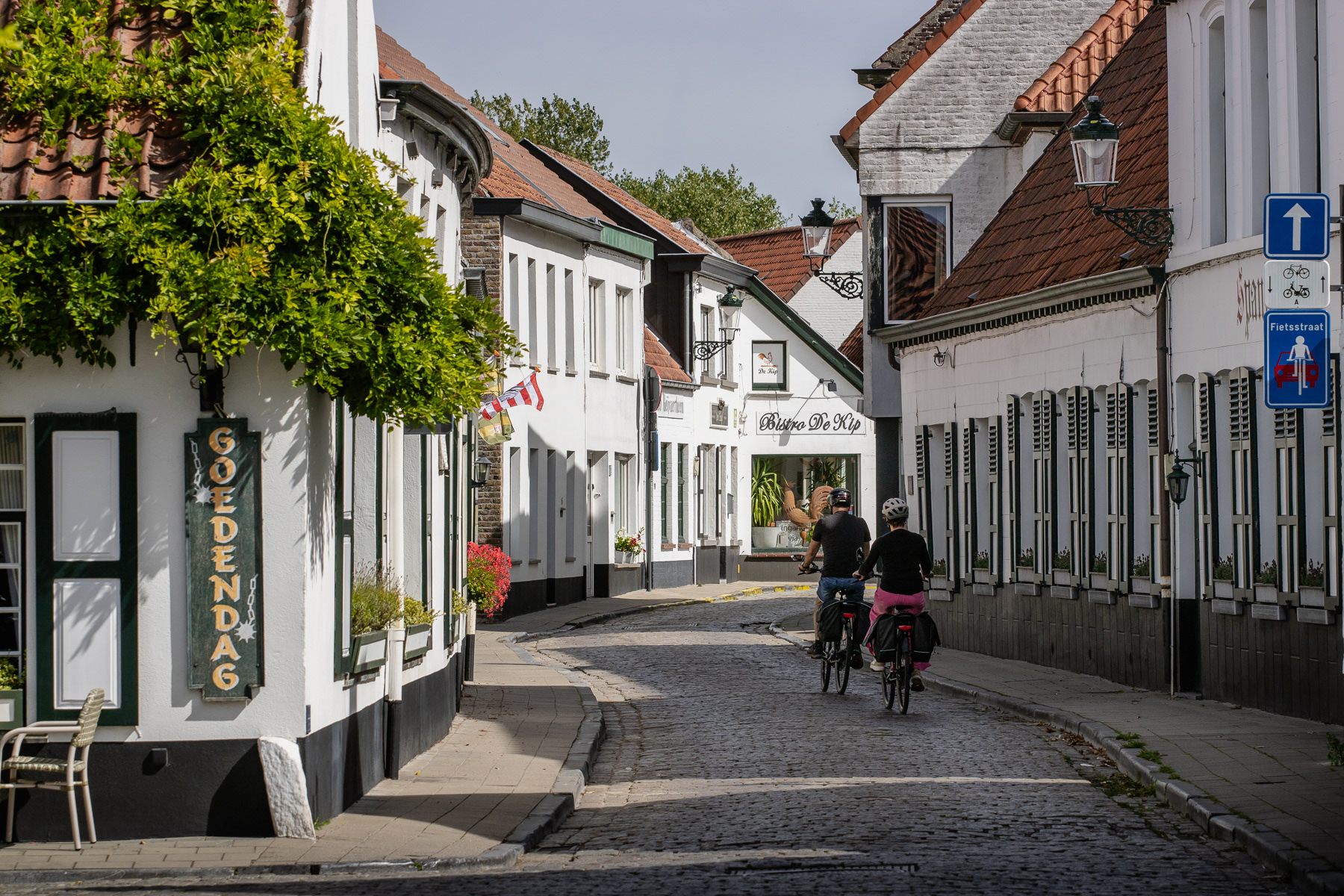 The white village of Lissewege, Vlaanderen, September 2025.