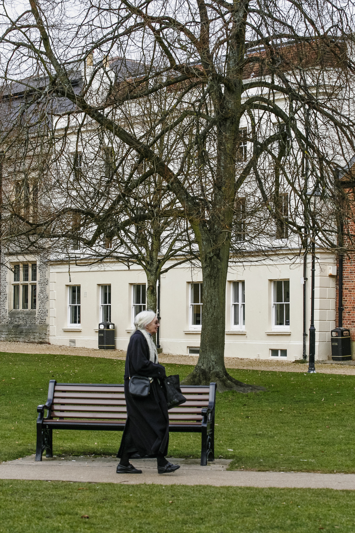 Just outside Winchester Cathedral.