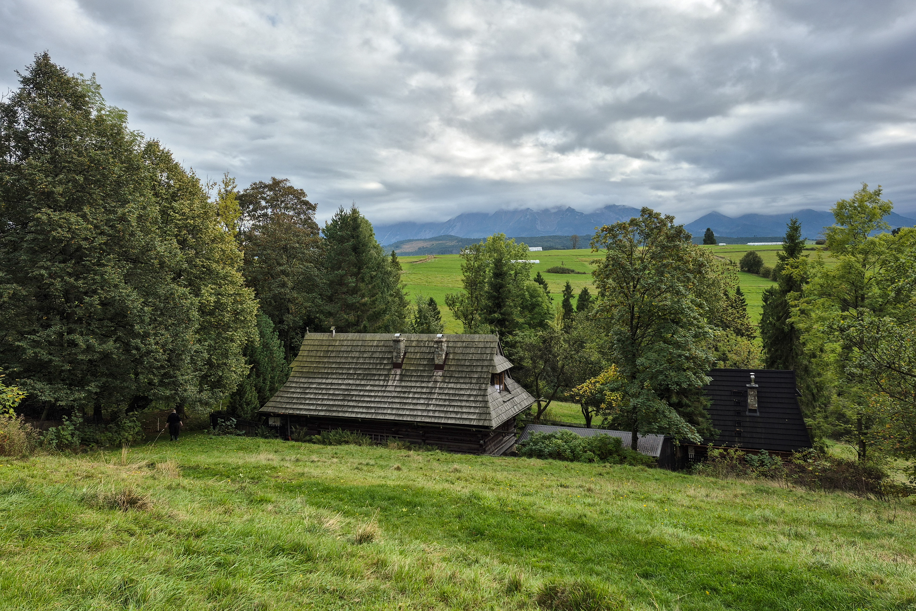 An old big wooden house in Rzepiska.