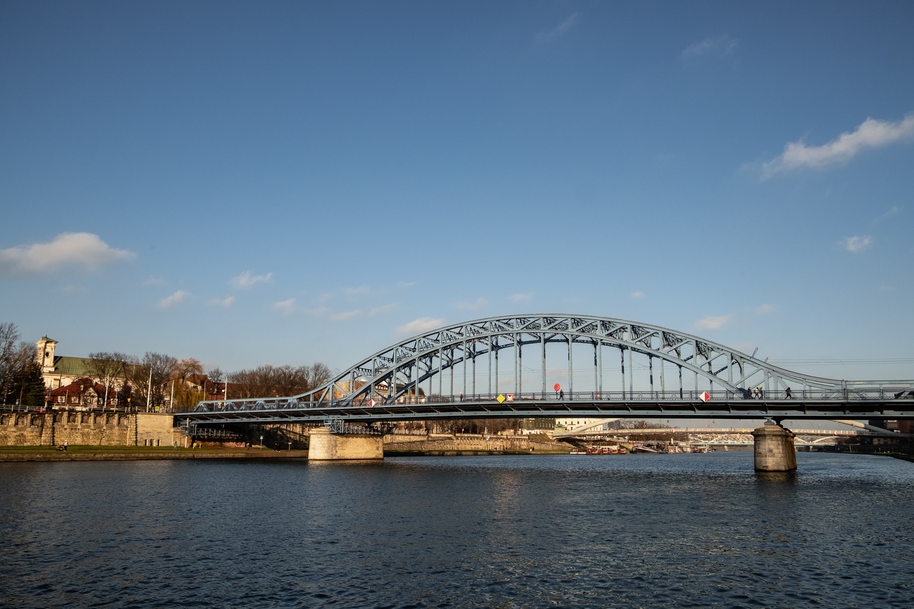 Most Marszałka Józefa Piłsudskiego, or simply "The Blue Bridge", December 2025.