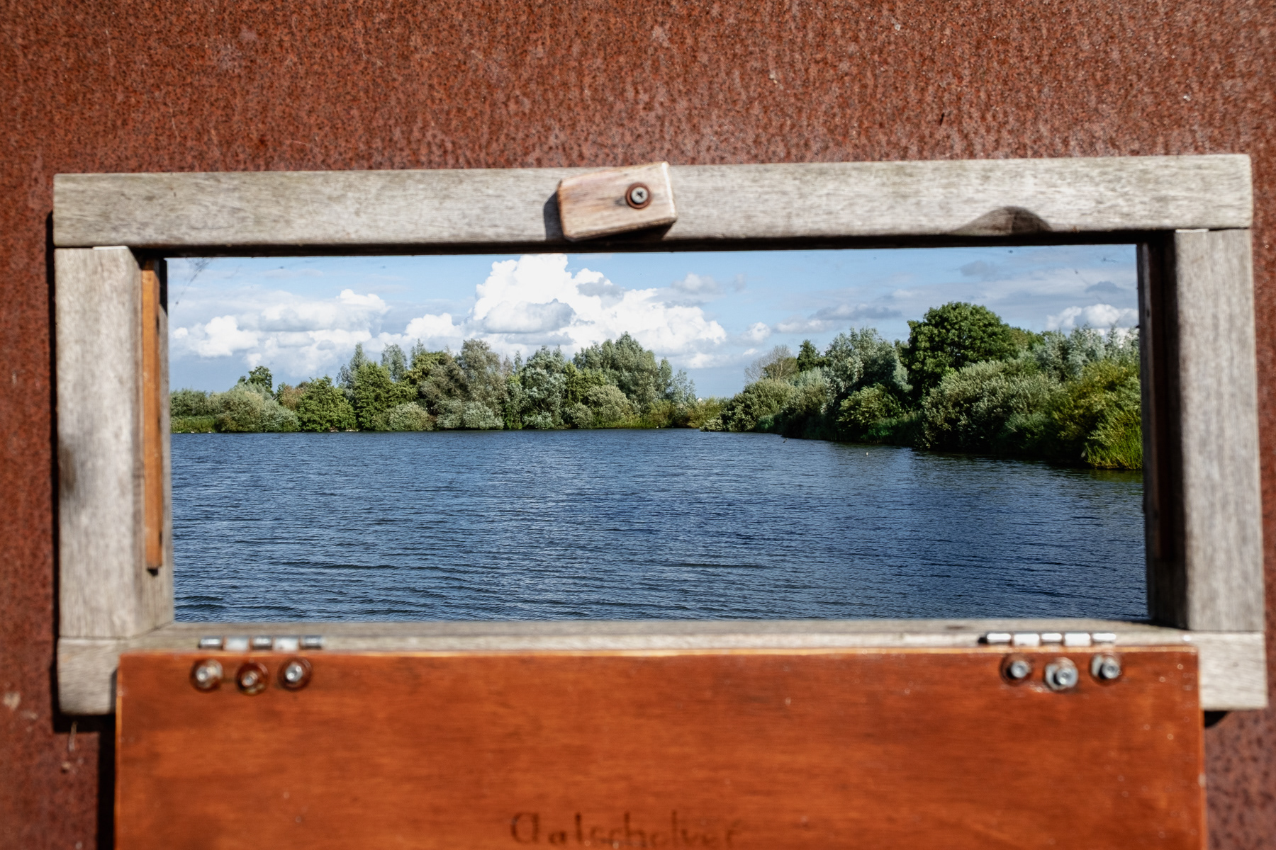 View at one of the lakes of the Reeuwijkse Plassen, August 2023.