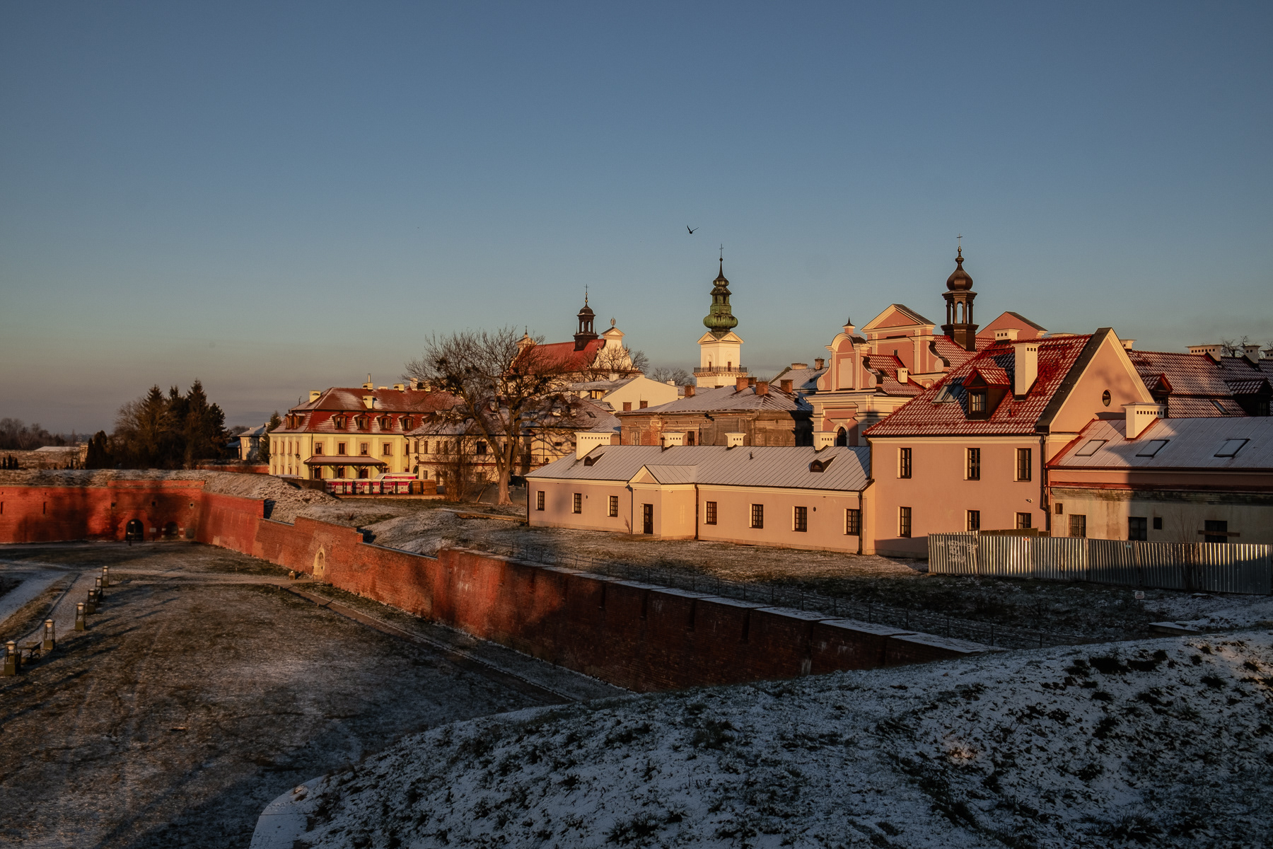 The fortified old town of Zamość, Christmas Day 2025.