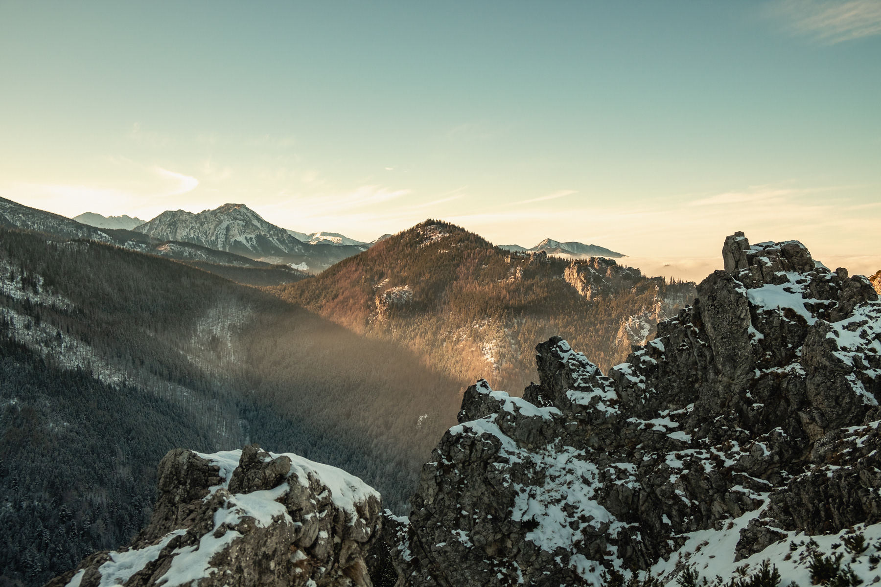 The slow sunset leads to stunning views to the west.