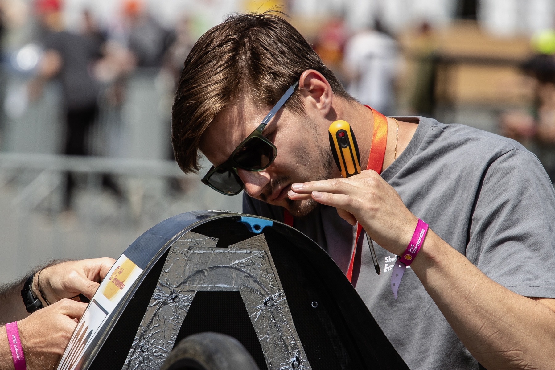 Final adjustment to a prototype.