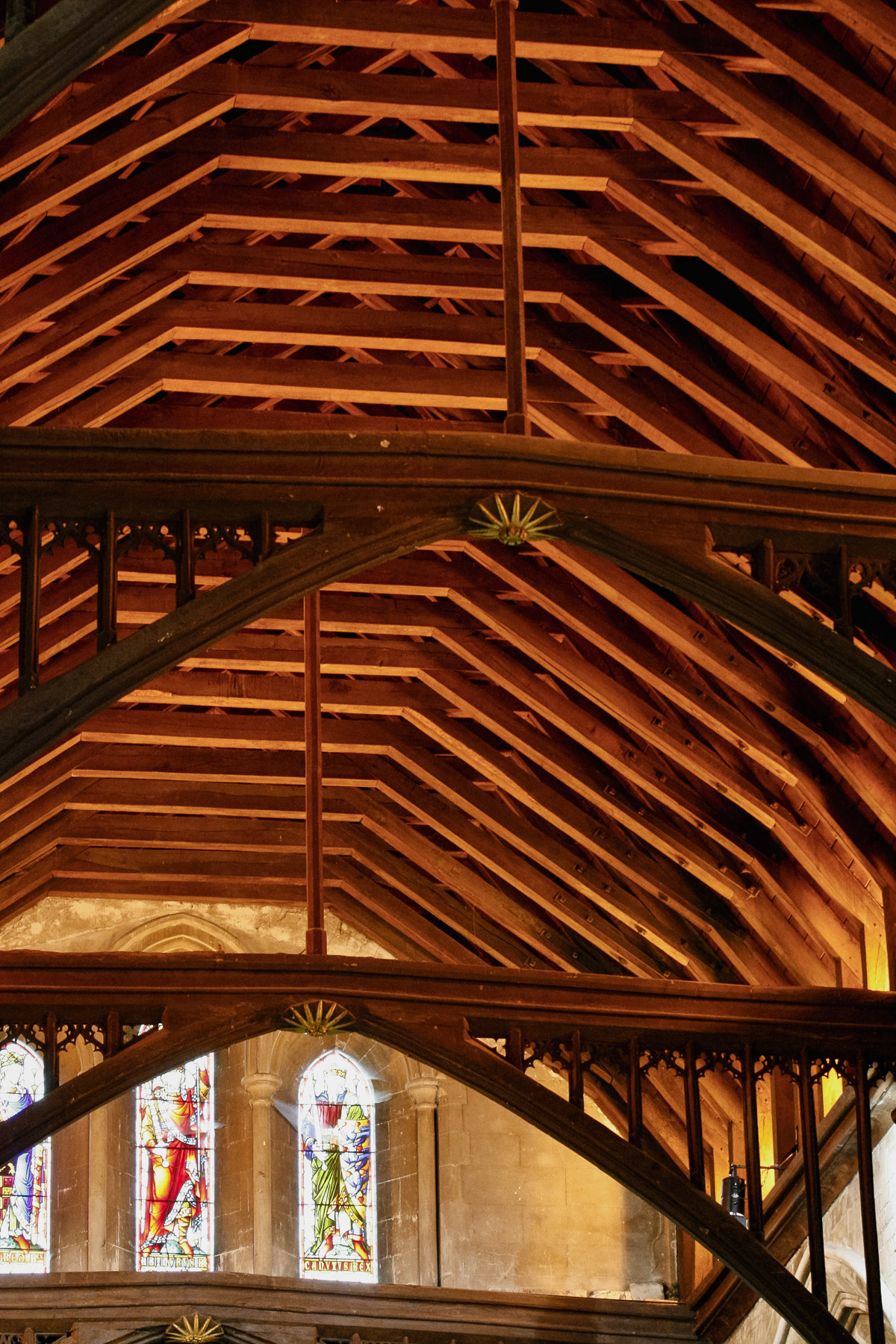 Roof details of the Great Hall of the once mighty Winchester Castle.