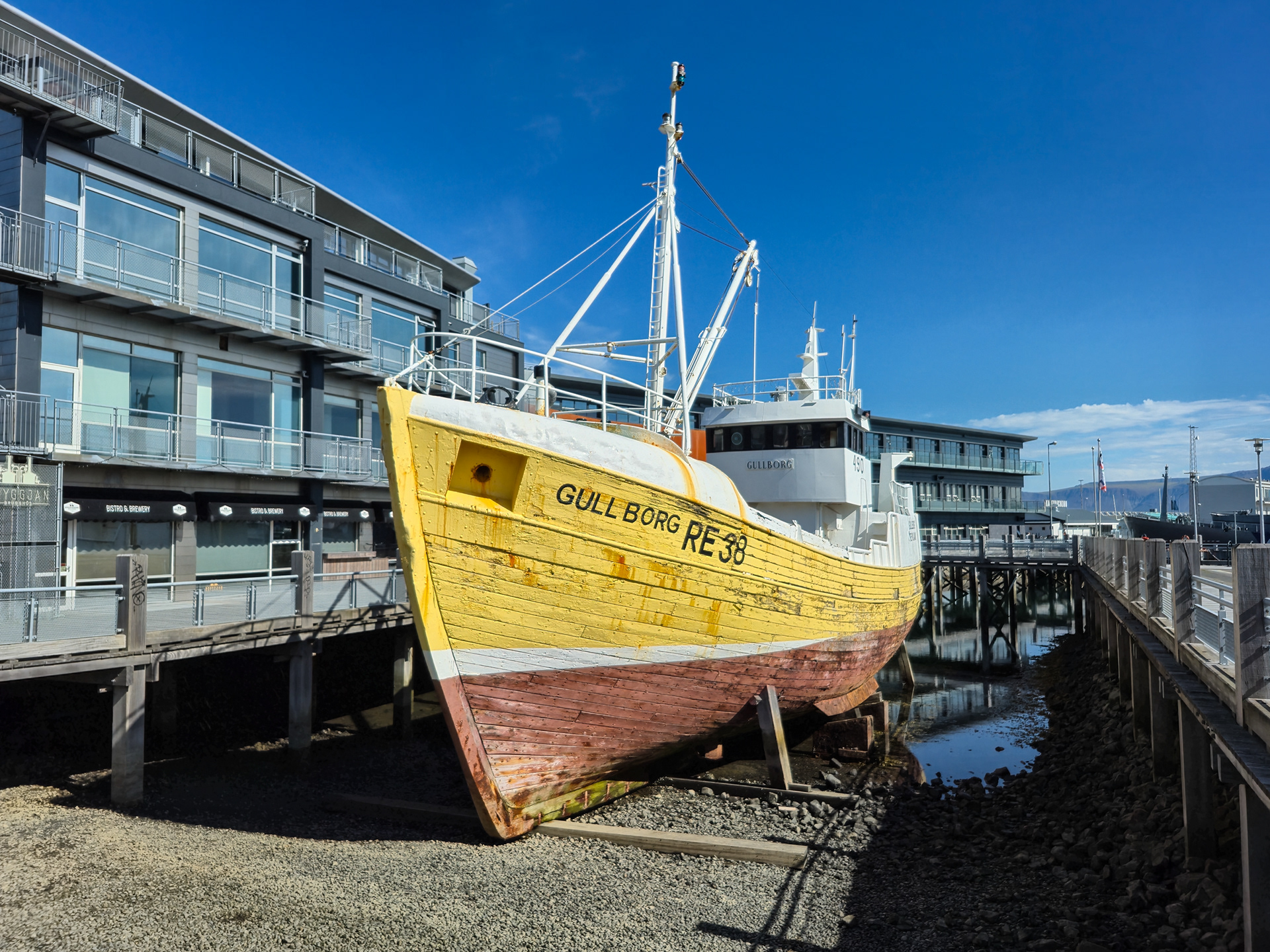 Historic trawler RE 38 Gullborg of the Icelandic Maritime Museum.
