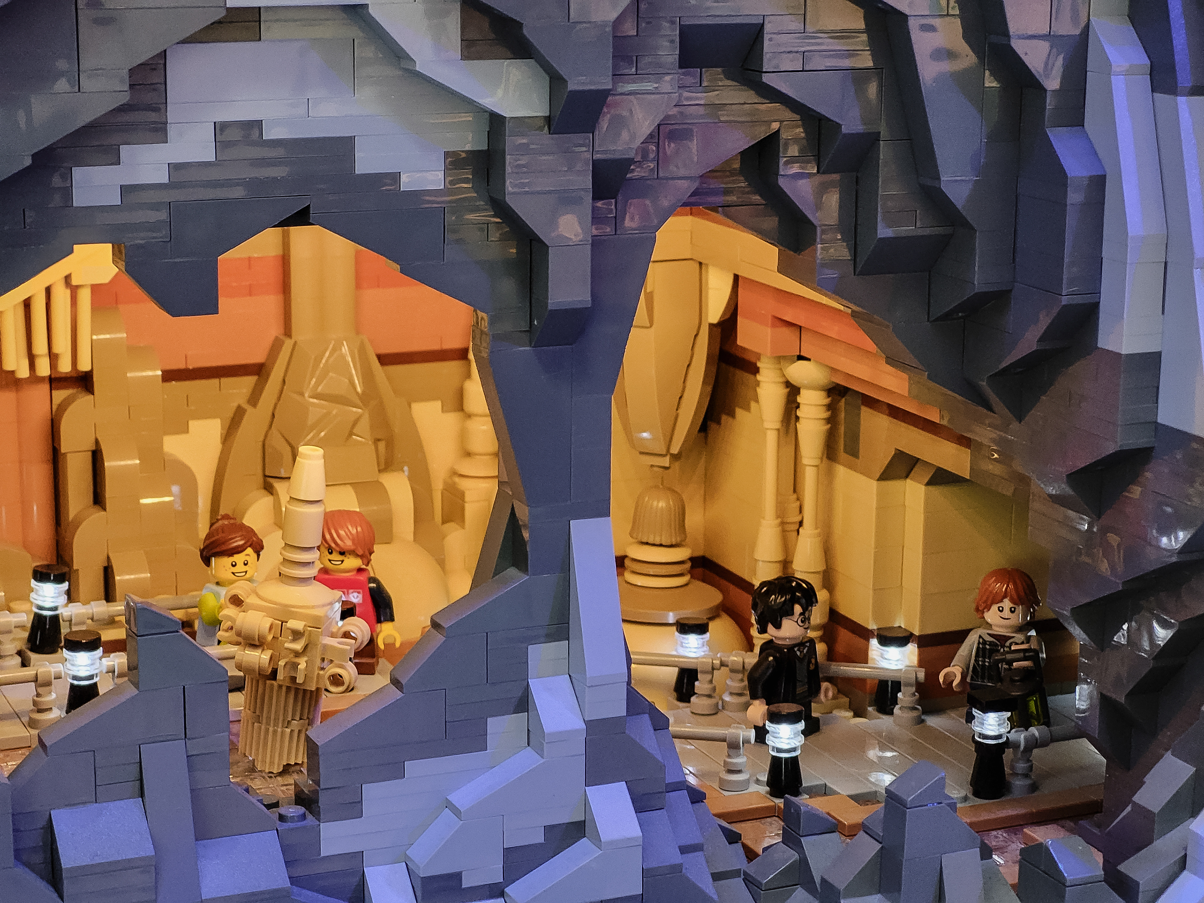 Harry Potter and friends on an adventure.