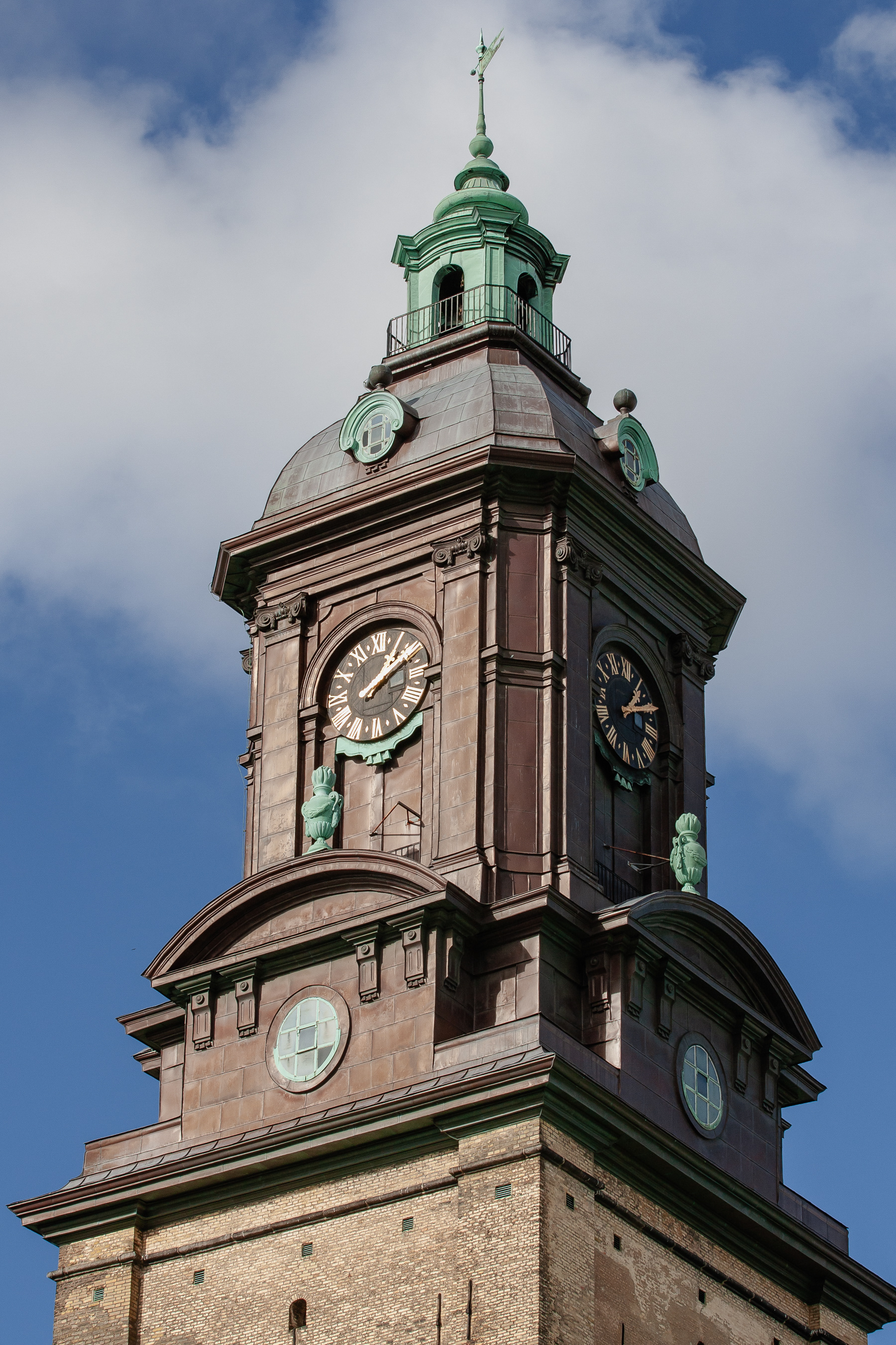 Tower of the Christinae Kyrka, 'the German church'. It was founded in 1623 by German immigrants that flocked to Gothenburg.