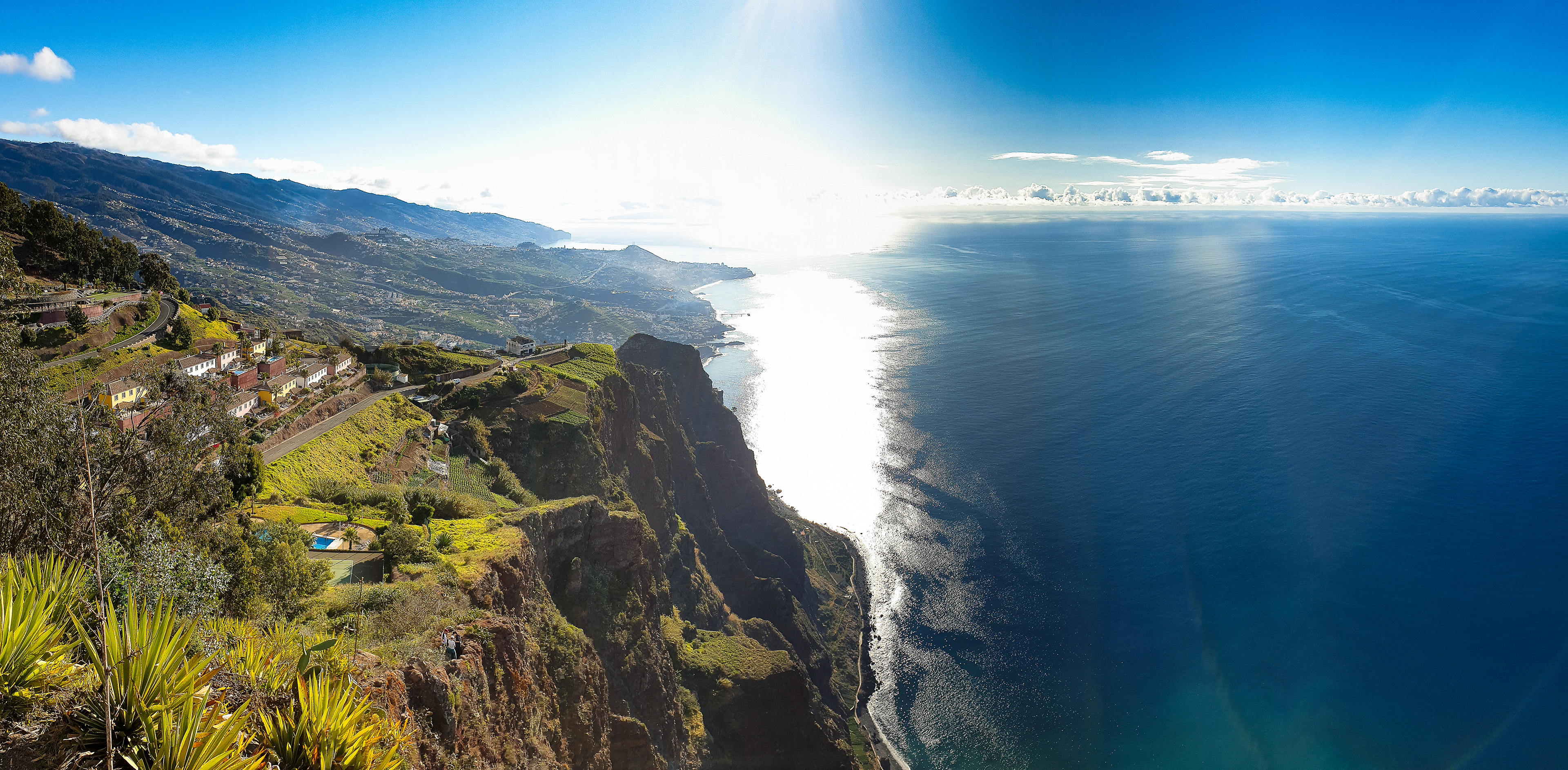 Morning view from the Cabo Girão towards Funchal.