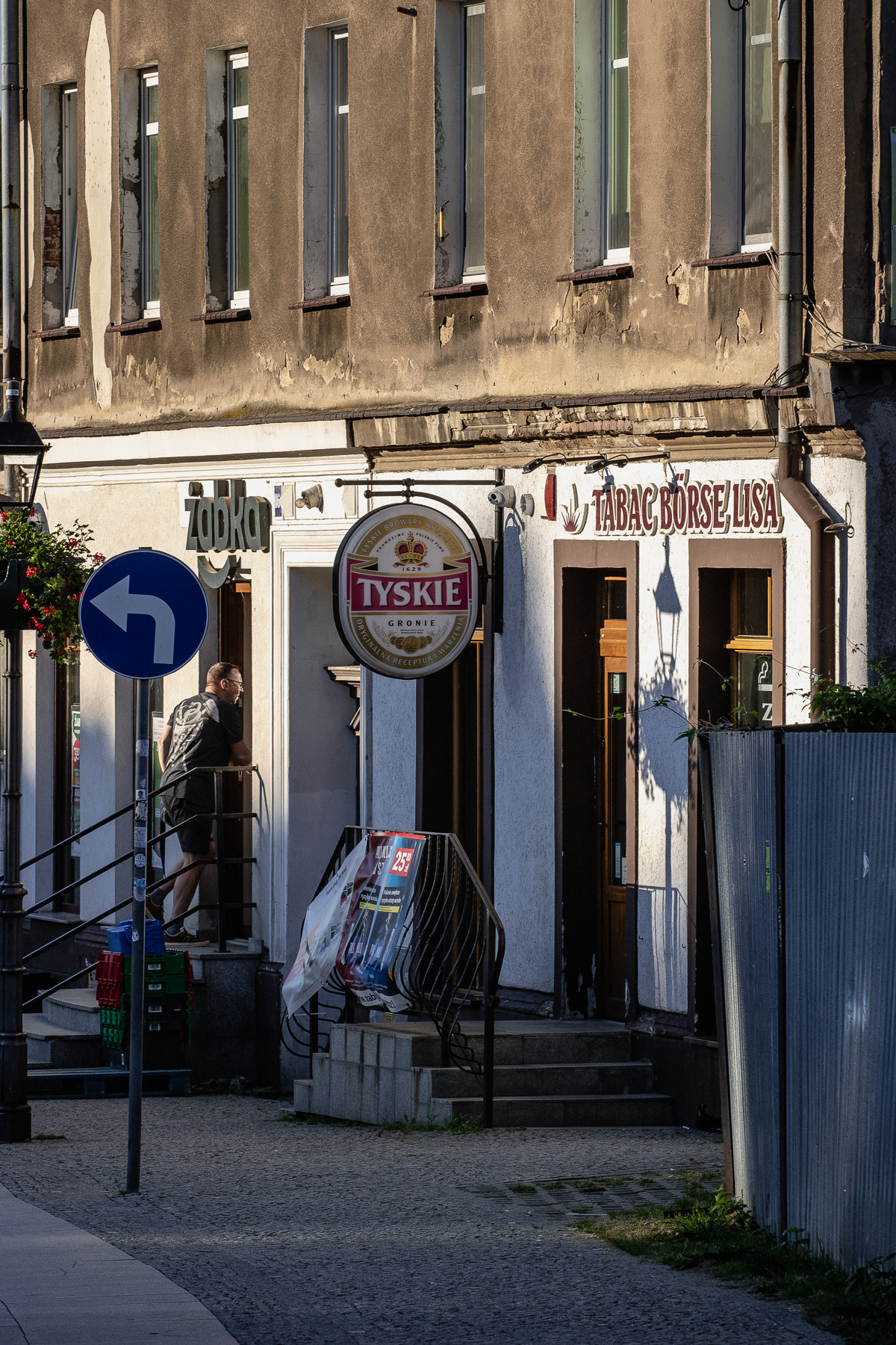 Two signs you are in Poland: Tyskie beer and the Zabka minimarket.
