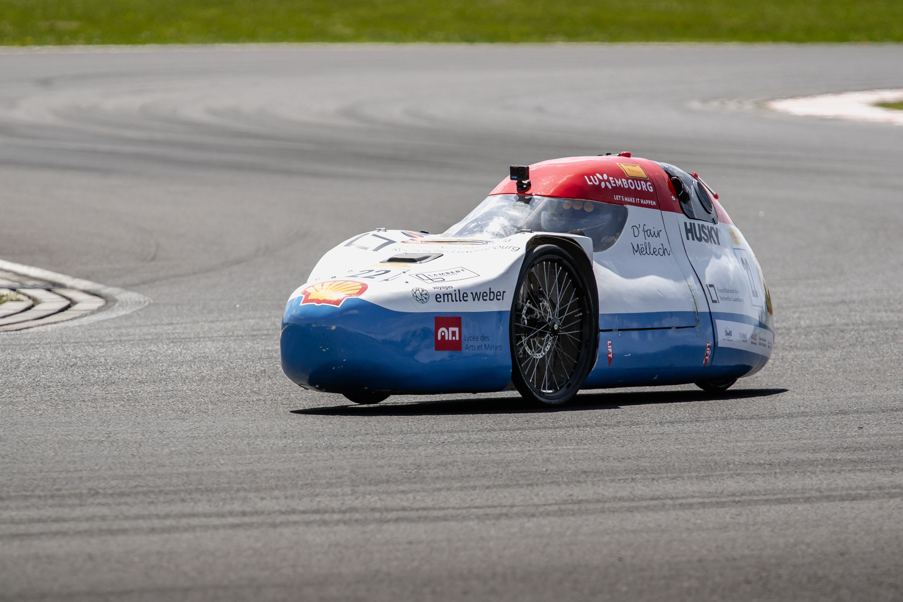 A Luxembourgian prototype on the track.