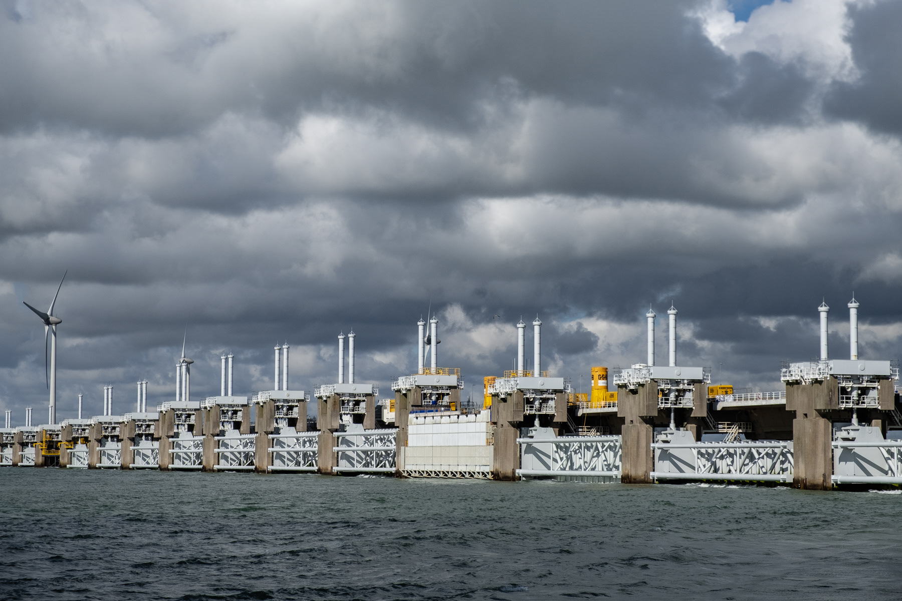 The Oosterschelde Storme Surge Barrier, August 2023.