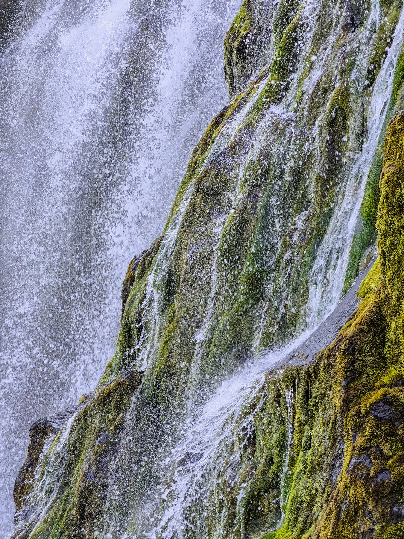 Details of the Dyjandi waterfalls.