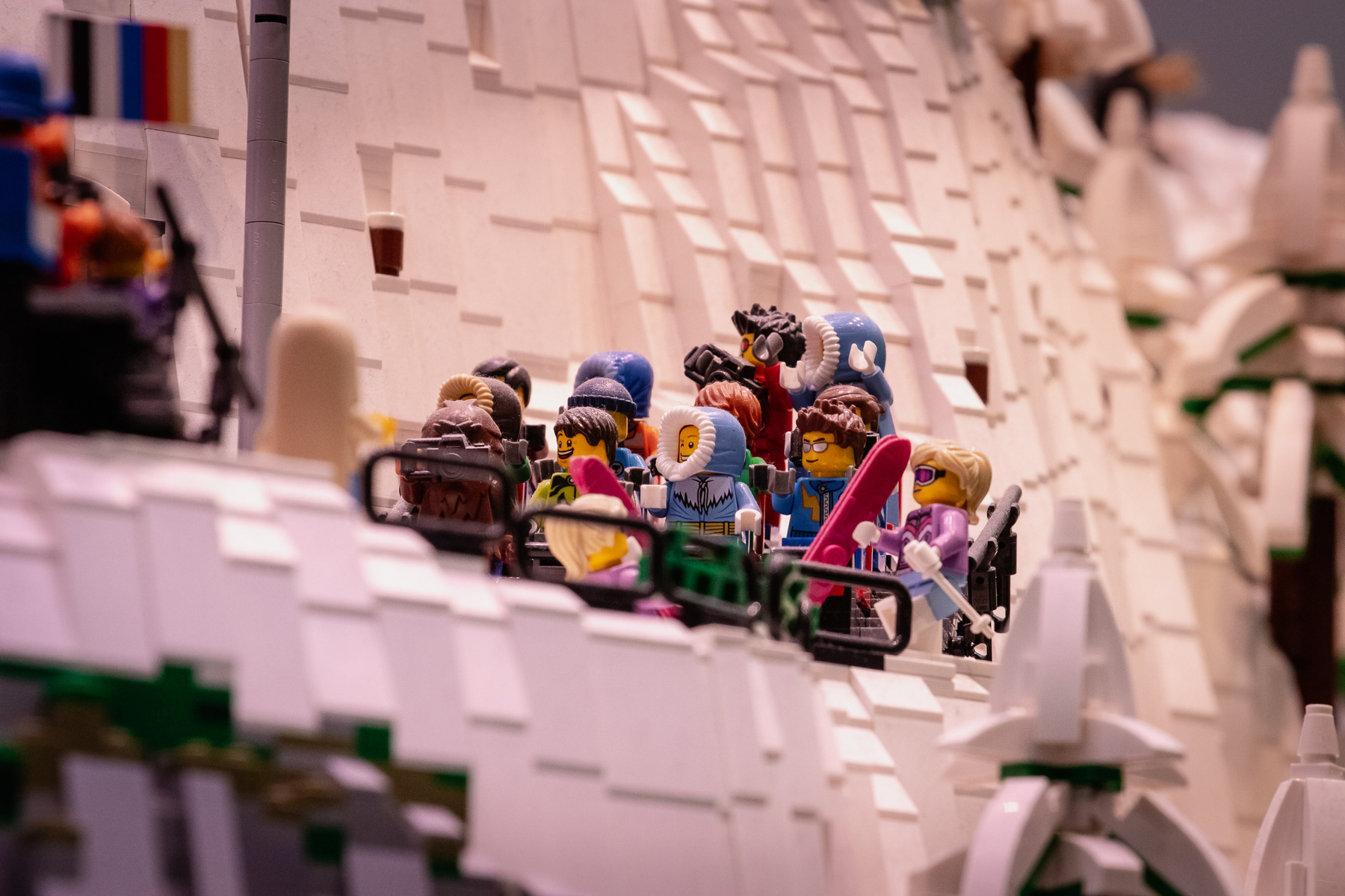 A ski tour in the Lego House.
