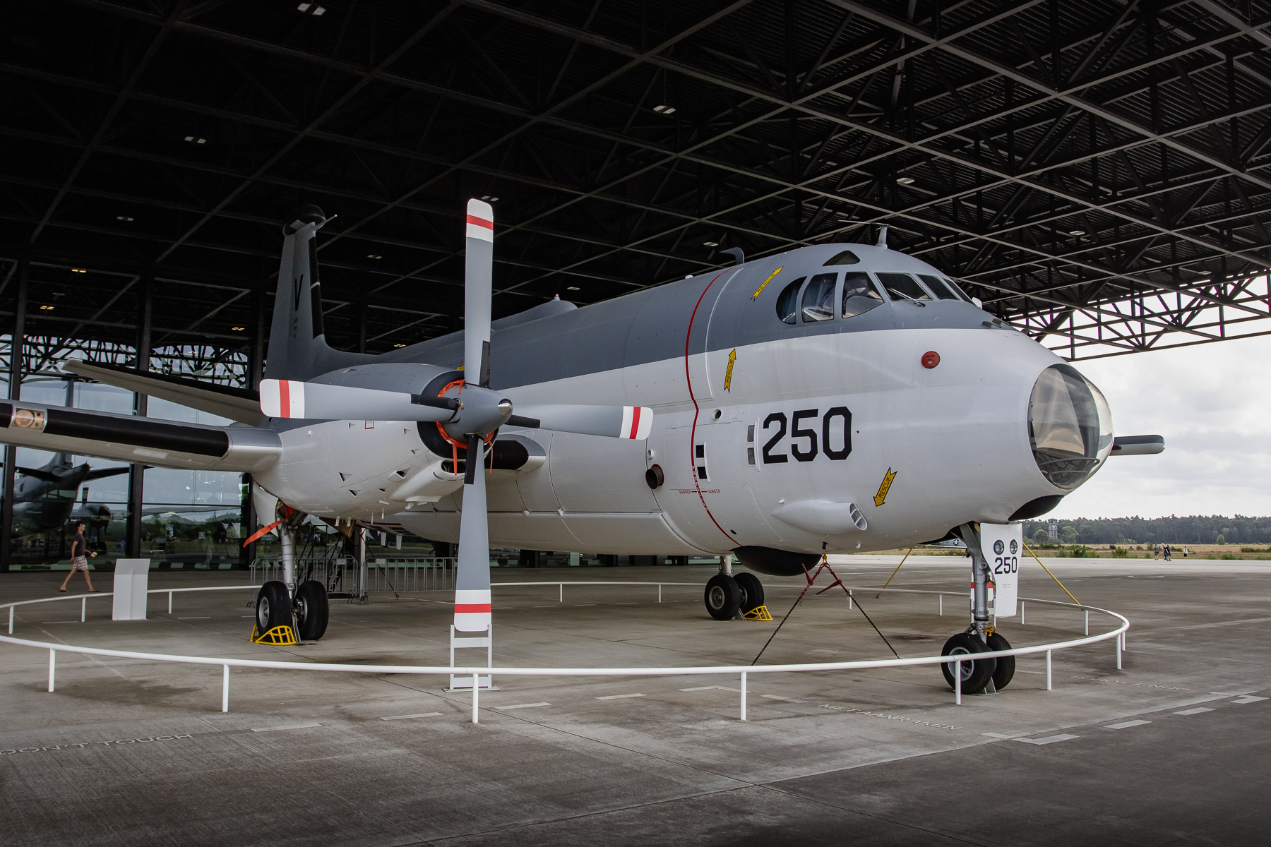 Breguet Br.1150 Atlantic (reg. nr. 250) maritime patrol aircraft of the Royal Netherlands Navy Fleet Air Arm (Marineluchtvaardienst). At the National Military Museum, Soesterberg, the Netherland.